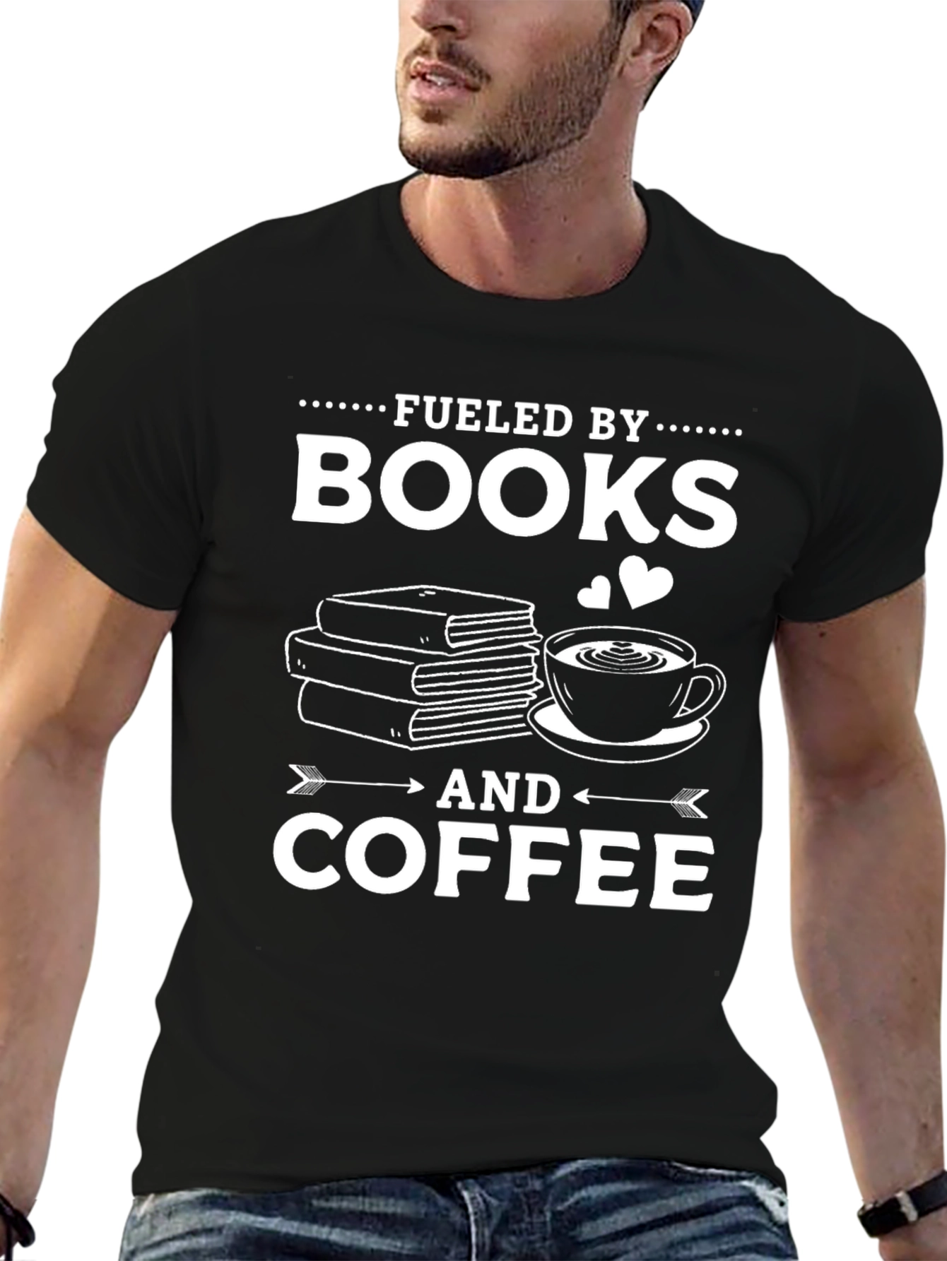 Fueled by Books and Coffee T-Shirt