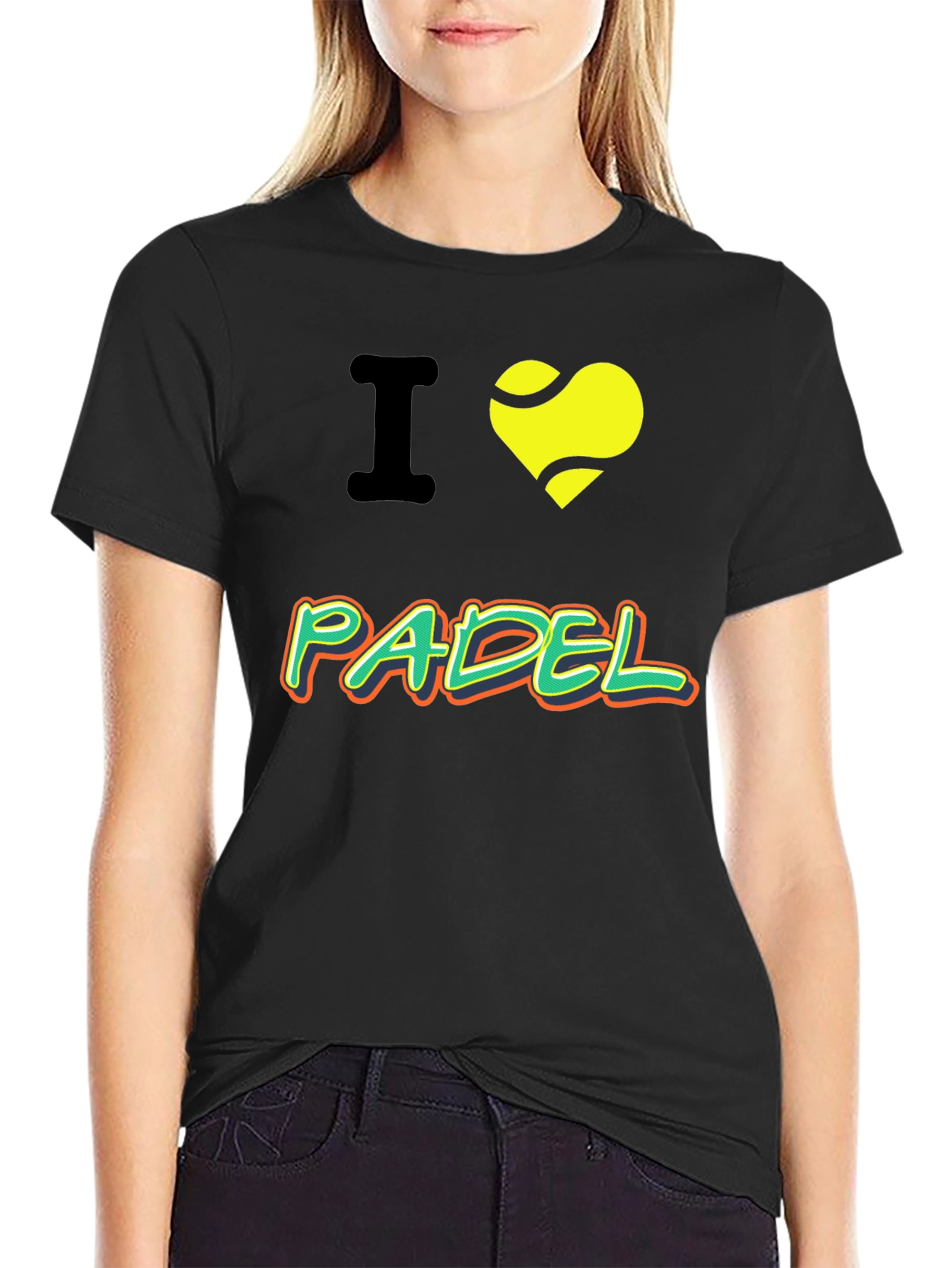 I Love Padel T-Shirt - Tennis Heart