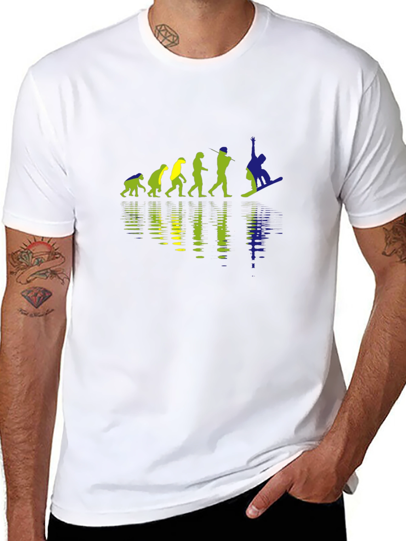 Evolution of Snowboarding T-Shirt - Black
