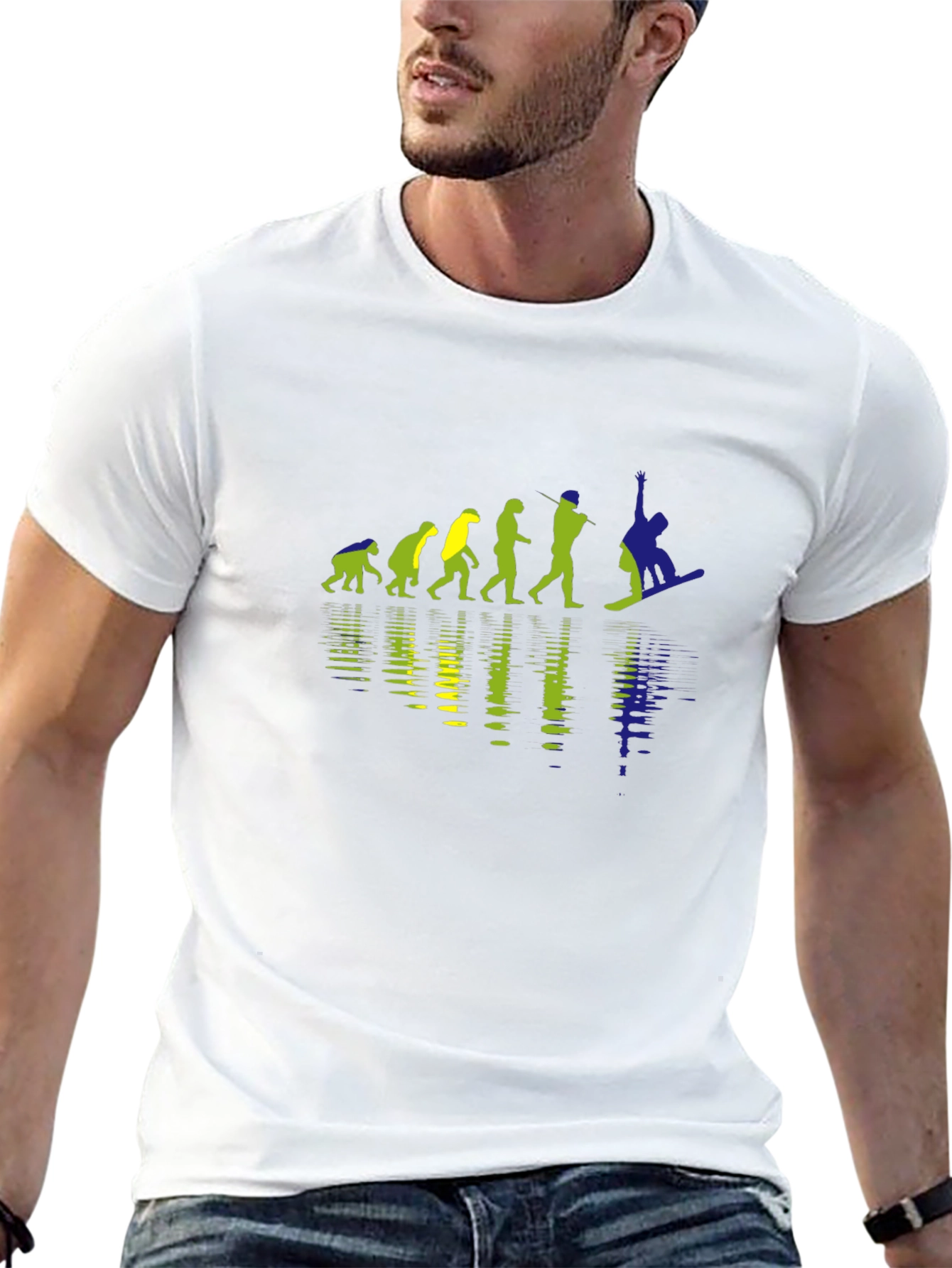 Evolution of Snowboarding T-Shirt - Black