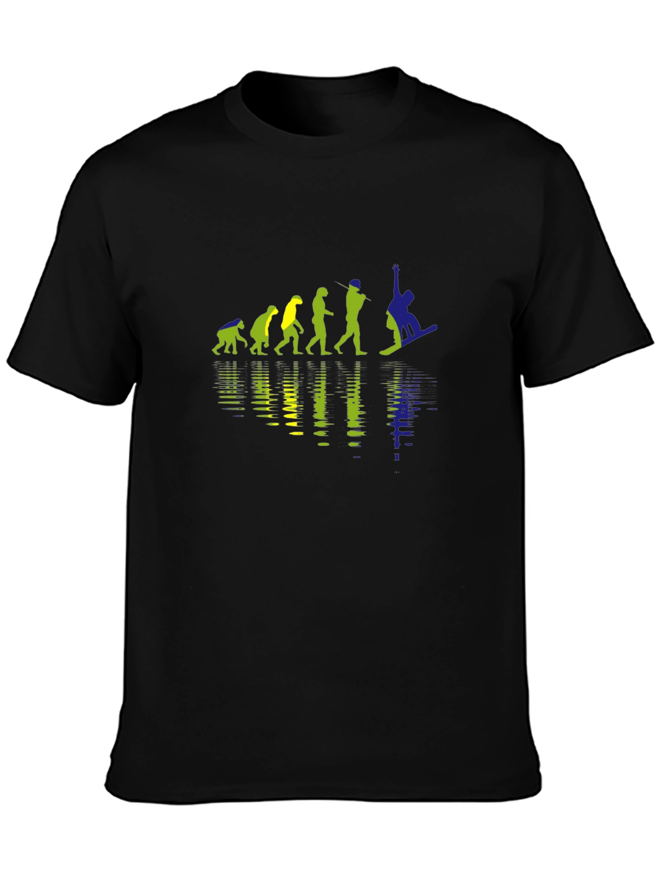 Evolution of Snowboarding T-Shirt - Black