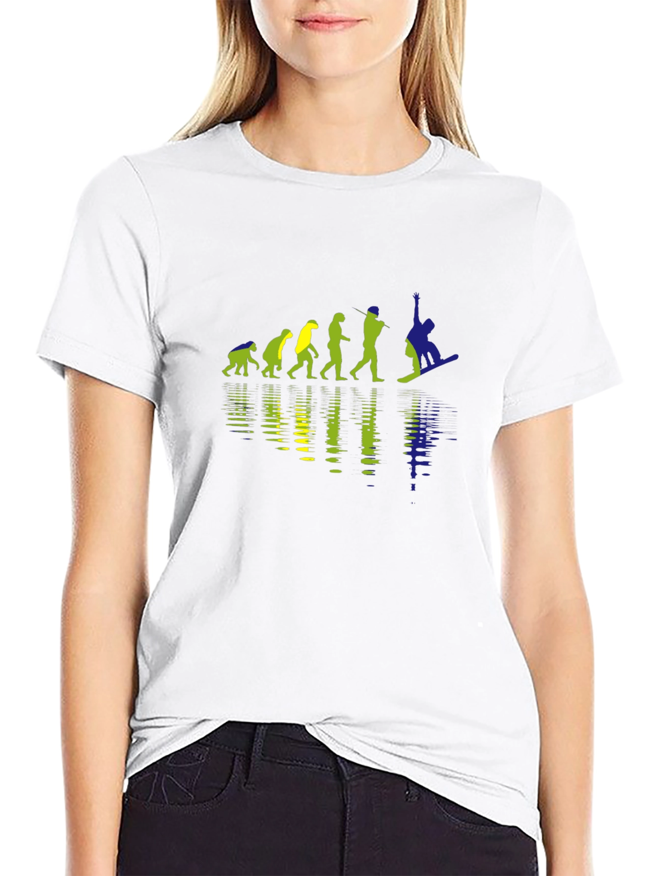 Evolution of Snowboarding T-Shirt - Black