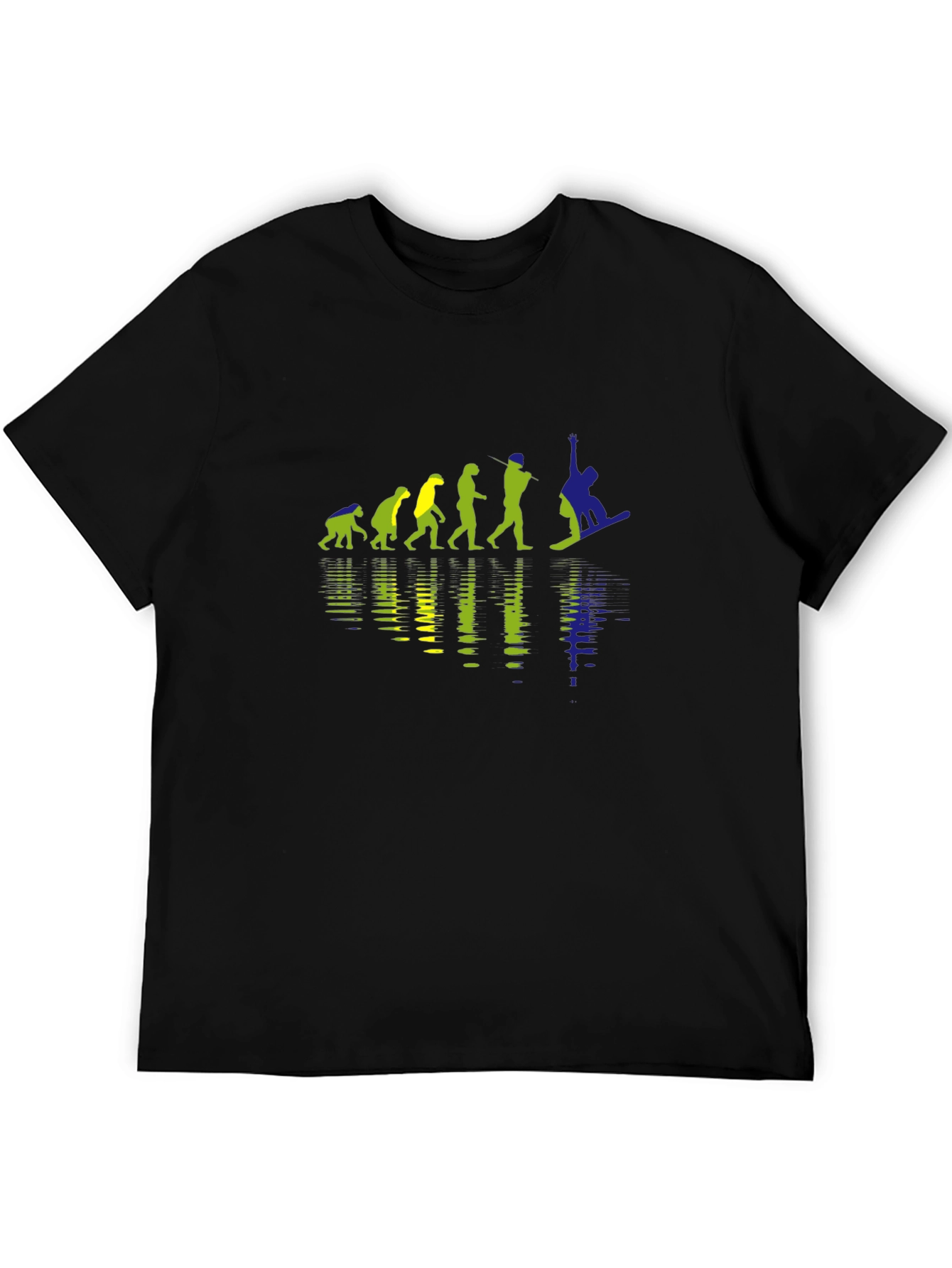 Evolution of Snowboarding T-Shirt - Black