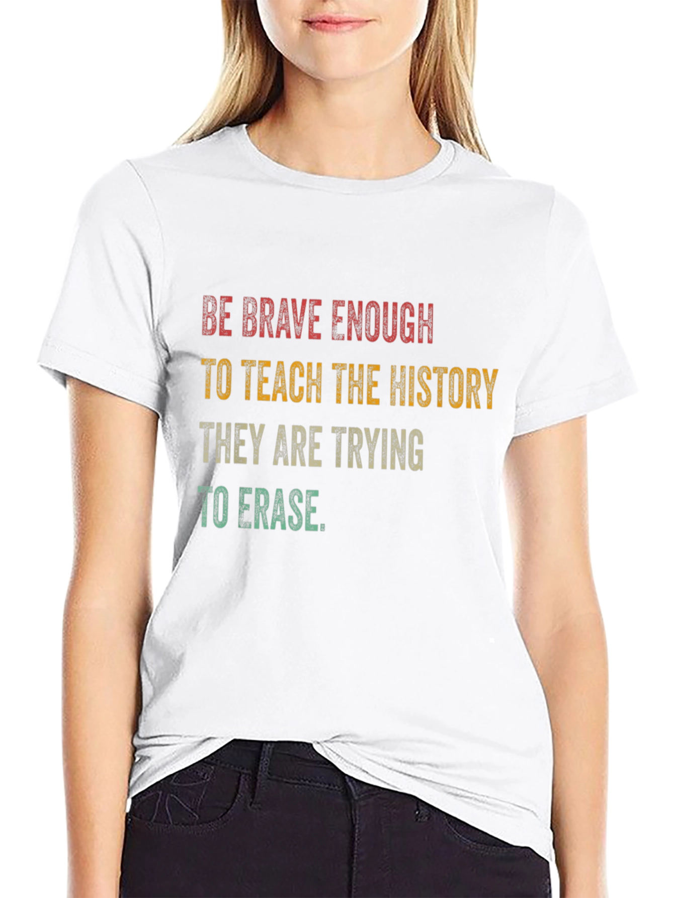 Be Brave Enough to Teach History Graphic T-Shirt