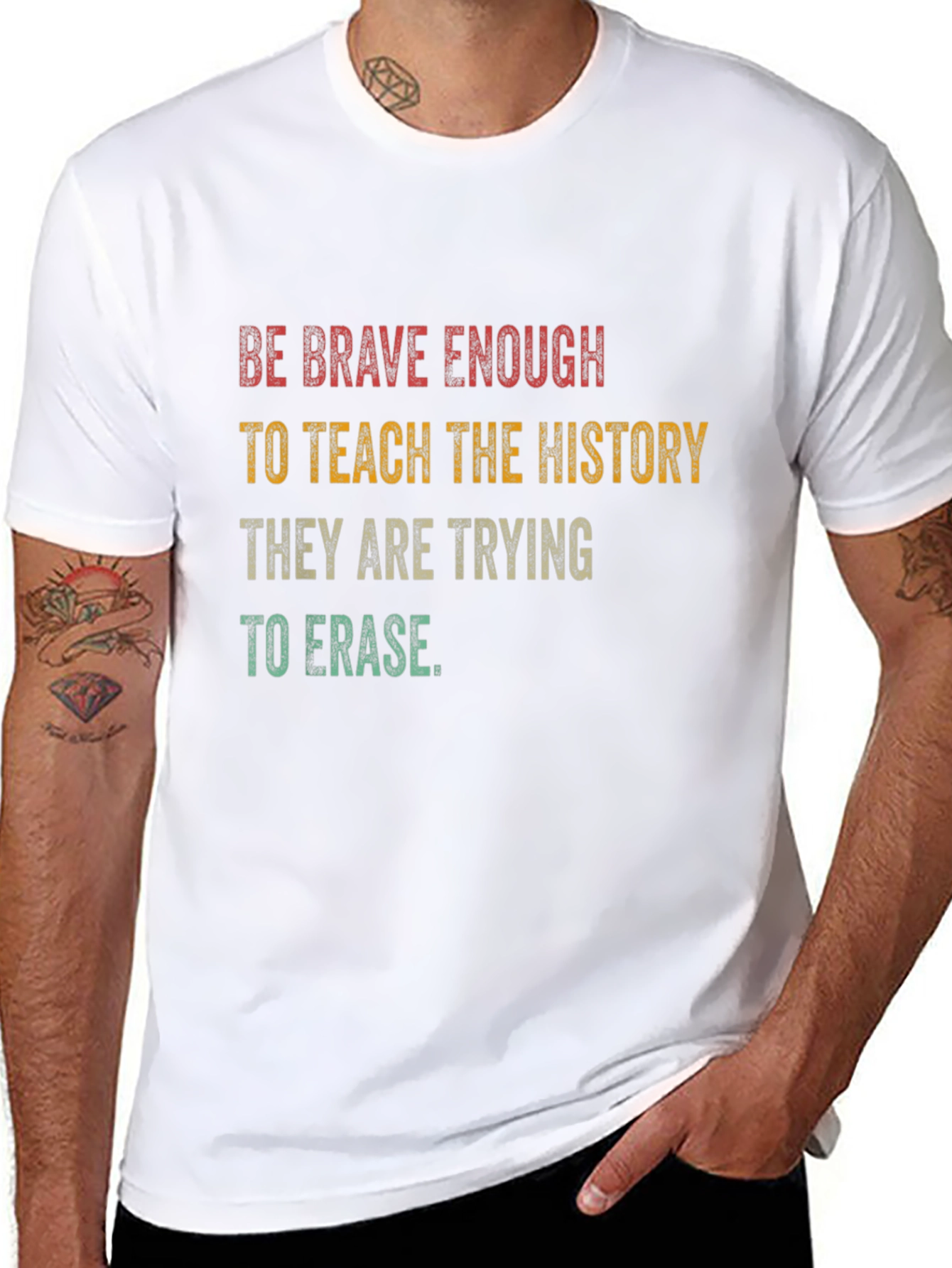 Be Brave Enough to Teach History Graphic T-Shirt