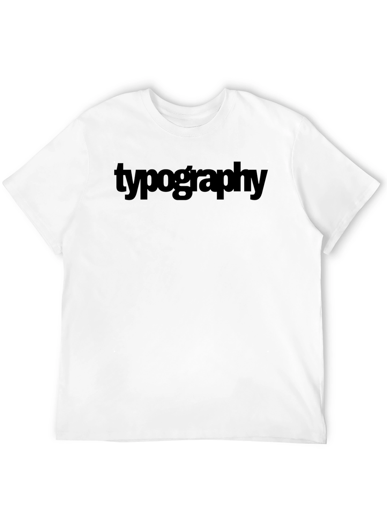 Typography T-Shirt: Classic Design in Black