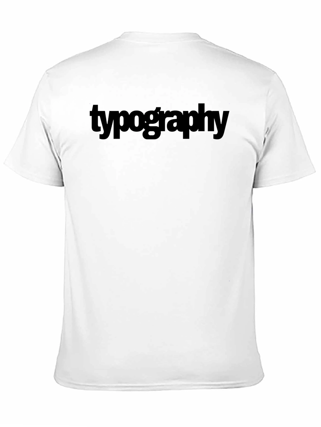 Typography T-Shirt: Classic Design in Black