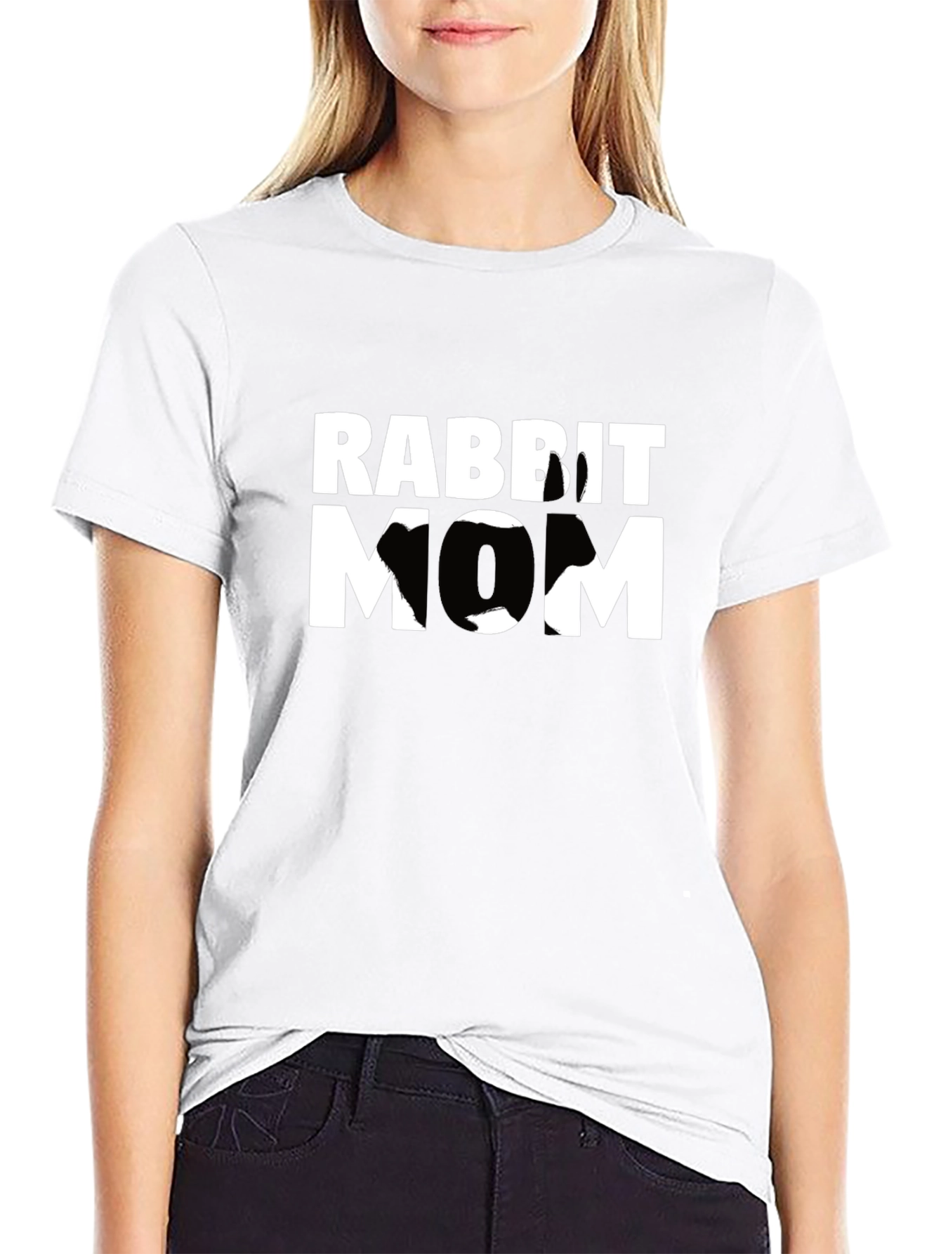 Rabbit Mom Graphic T-Shirt
