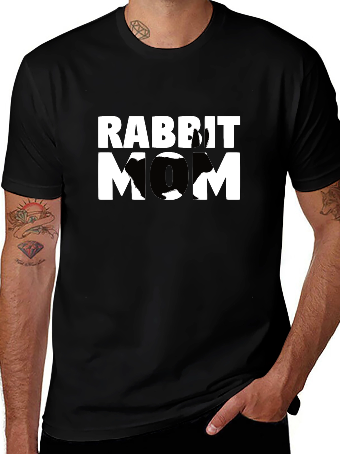 Rabbit Mom Graphic T-Shirt