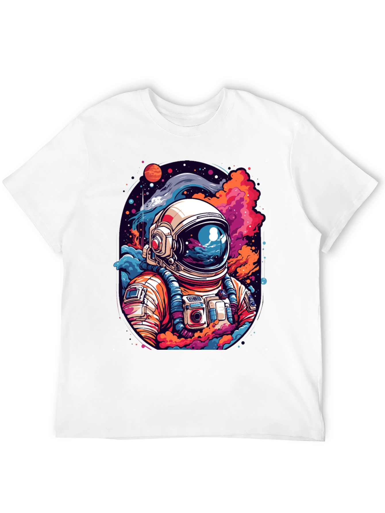Cosmic Astronaut Graphic Tee - Mens Black T-Shirt