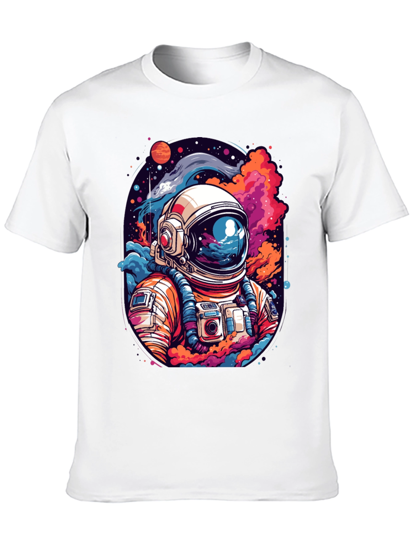 Cosmic Astronaut Graphic Tee - Mens Black T-Shirt