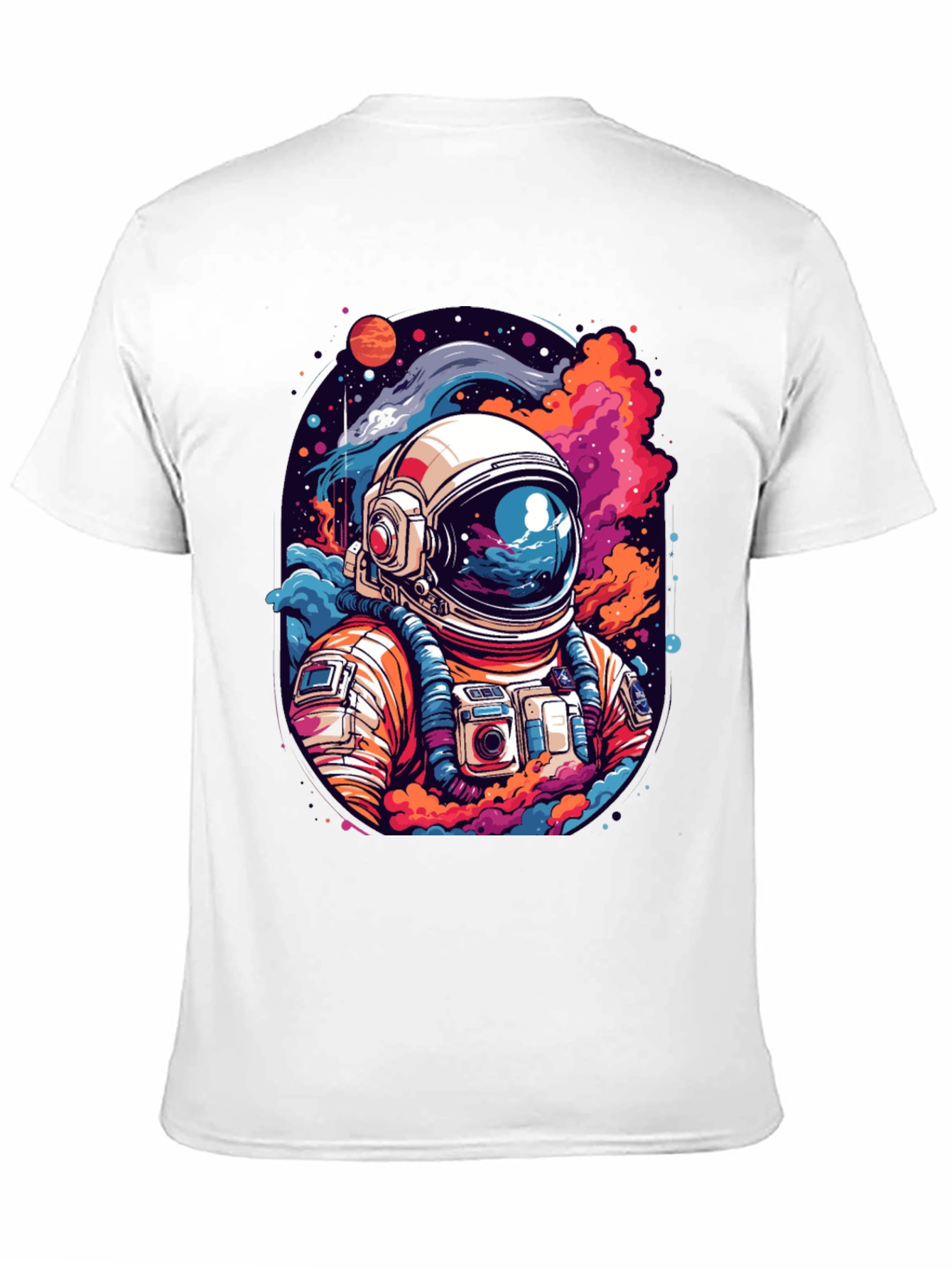 Cosmic Astronaut Graphic Tee - Mens Black T-Shirt