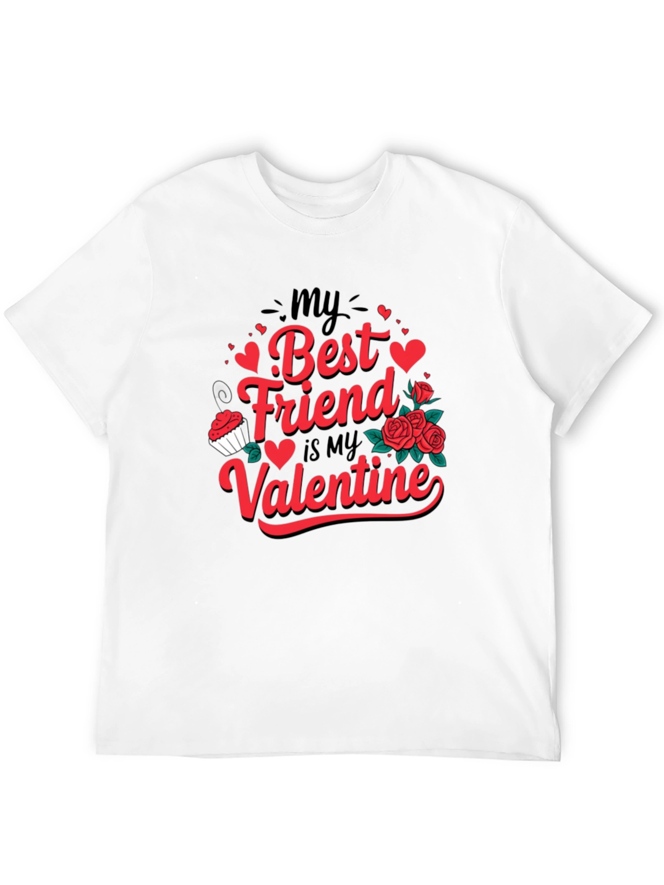 My Best Friend is My Valentine Graphic Tee