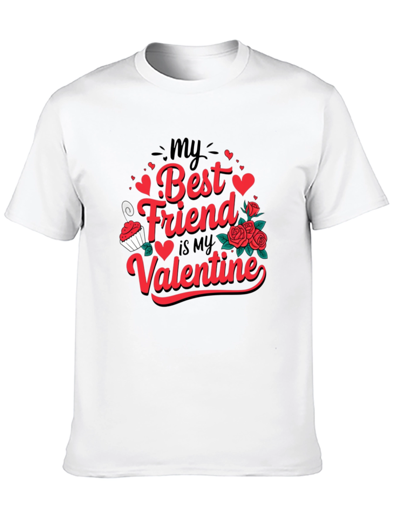 My Best Friend is My Valentine Graphic Tee