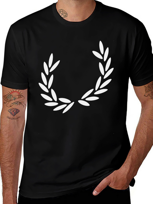 Laurel Wreath Graphic Black T-Shirt