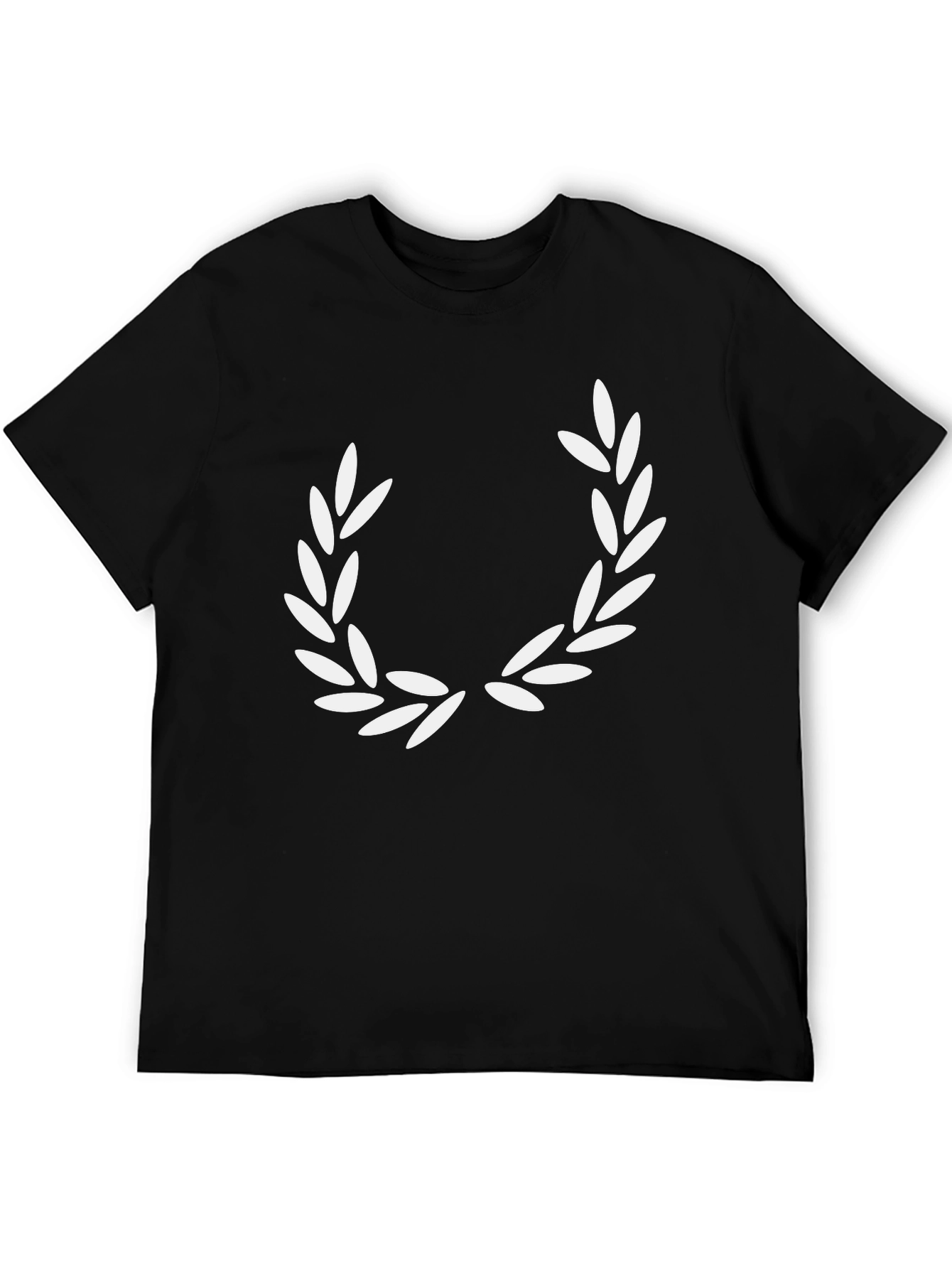 Laurel Wreath Graphic Black T-Shirt