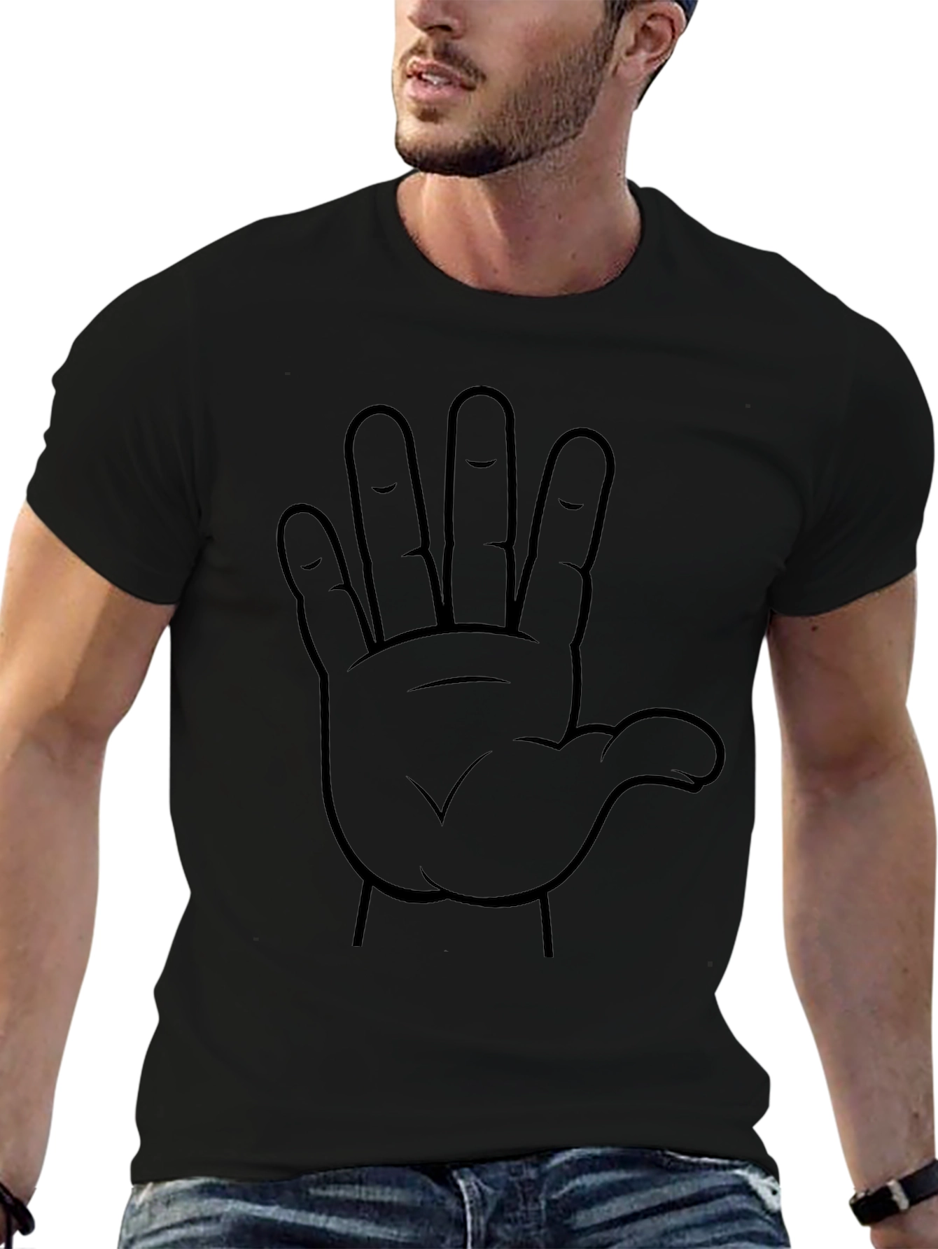 Live Long and Prosper Black Graphic Tee