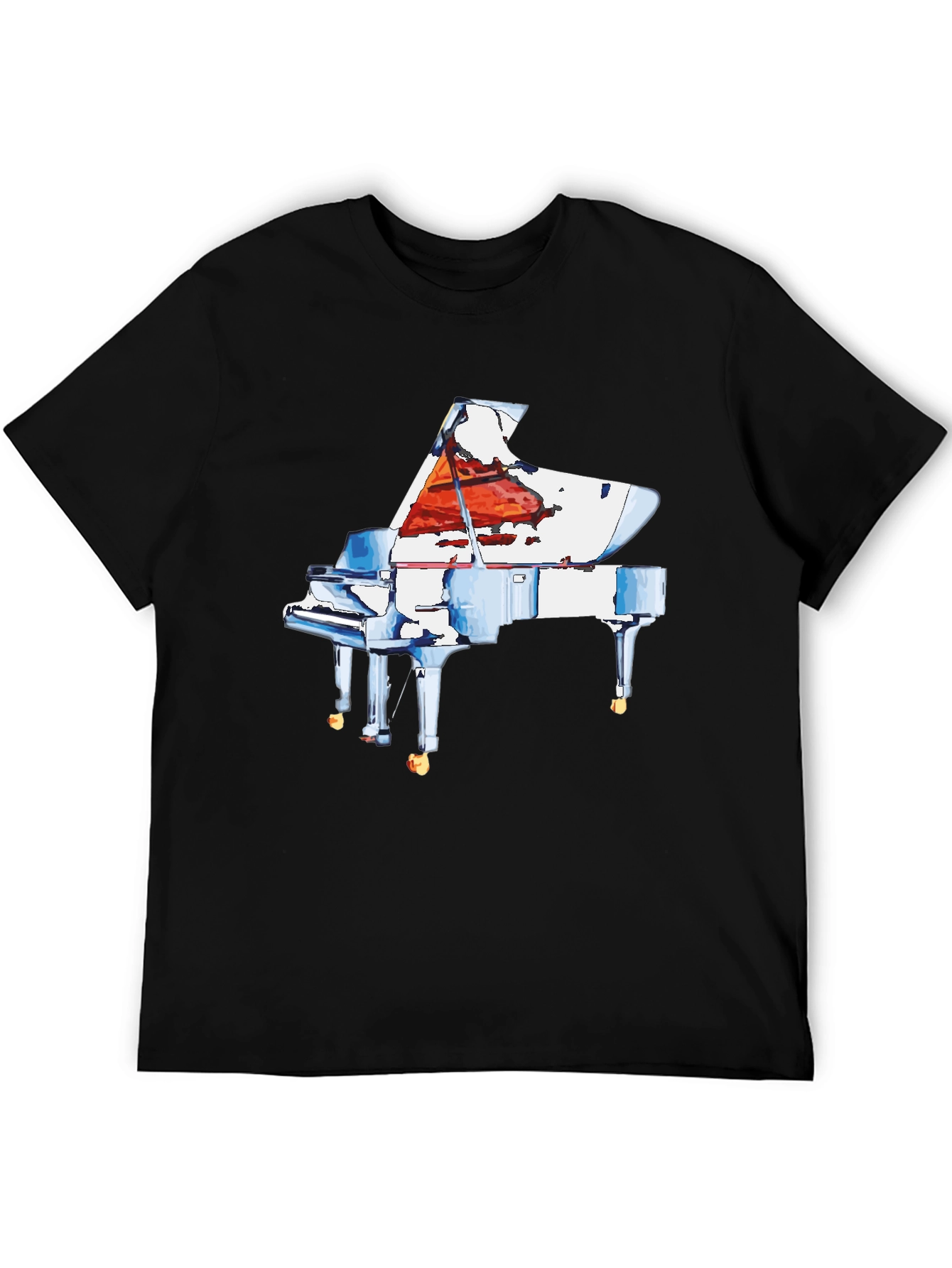 Piano Graphic Tee - Music Lovers T-Shirt