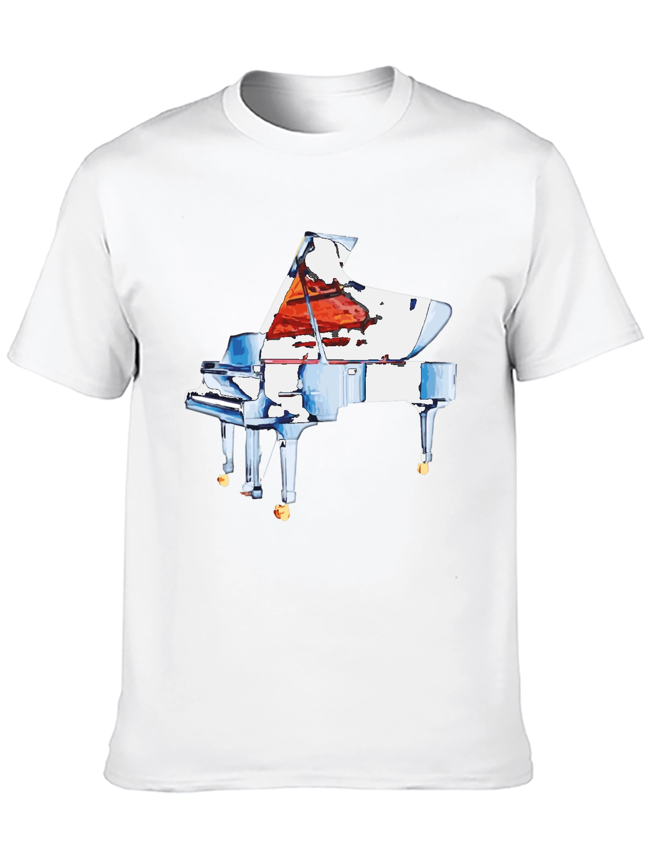 Piano Graphic Tee - Music Lovers T-Shirt