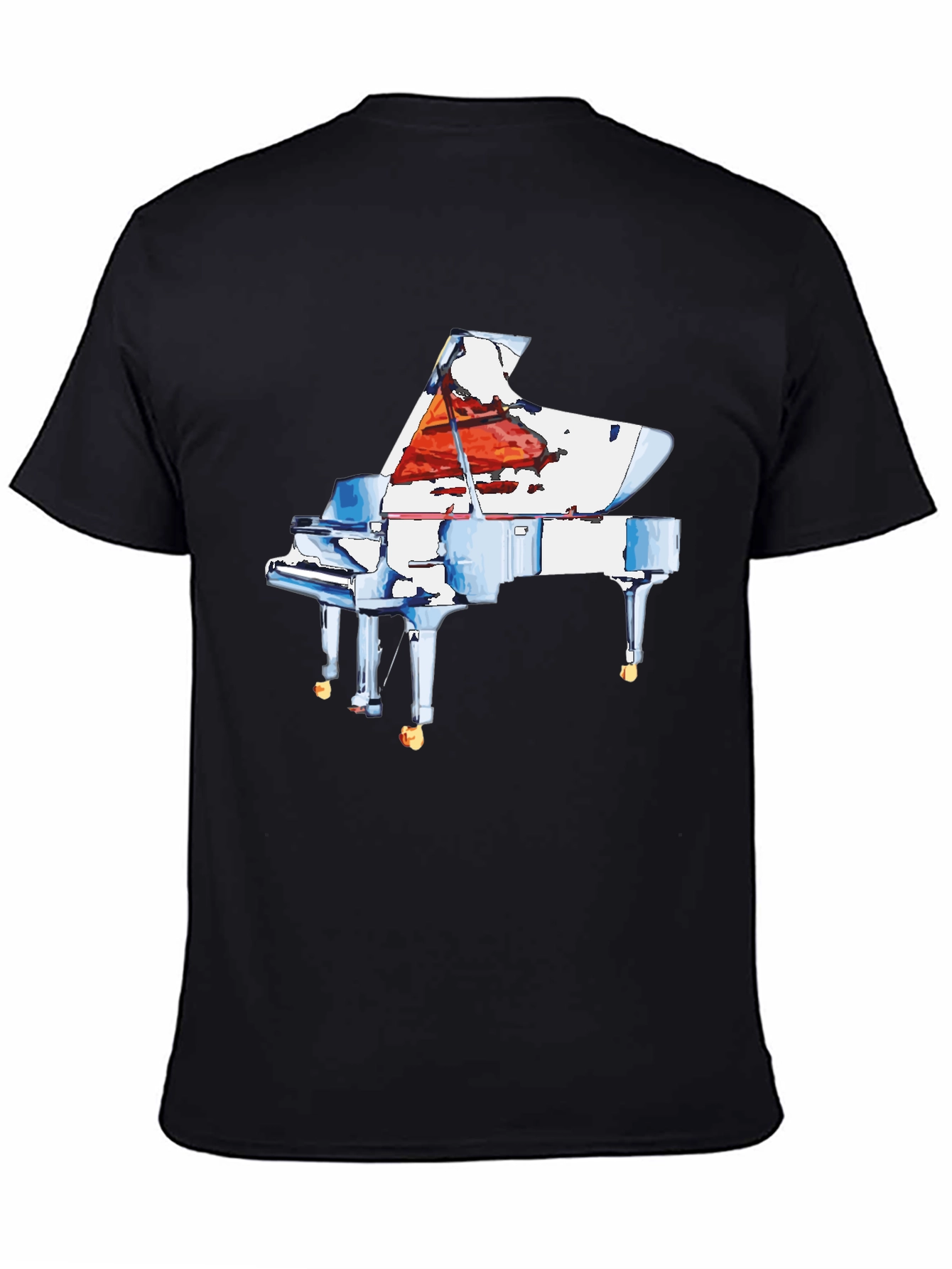 Piano Graphic Tee - Music Lovers T-Shirt