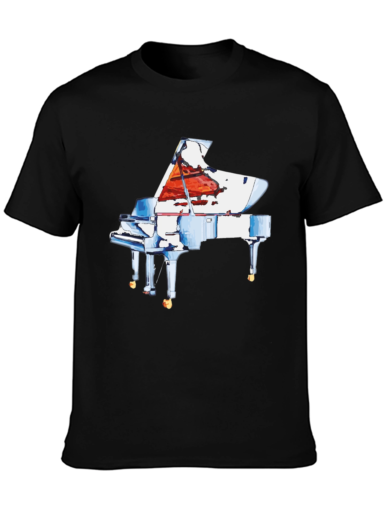 Piano Graphic Tee - Music Lovers T-Shirt