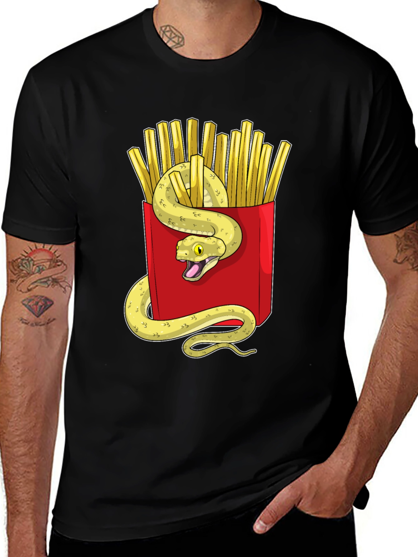 Snake in Fries T-Shirt