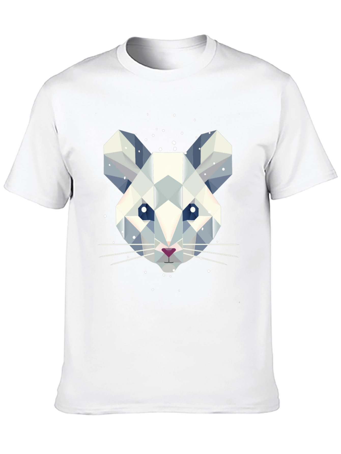 Geometric Mouse Graphic Tee - Stylish Mens Black T-Shirt