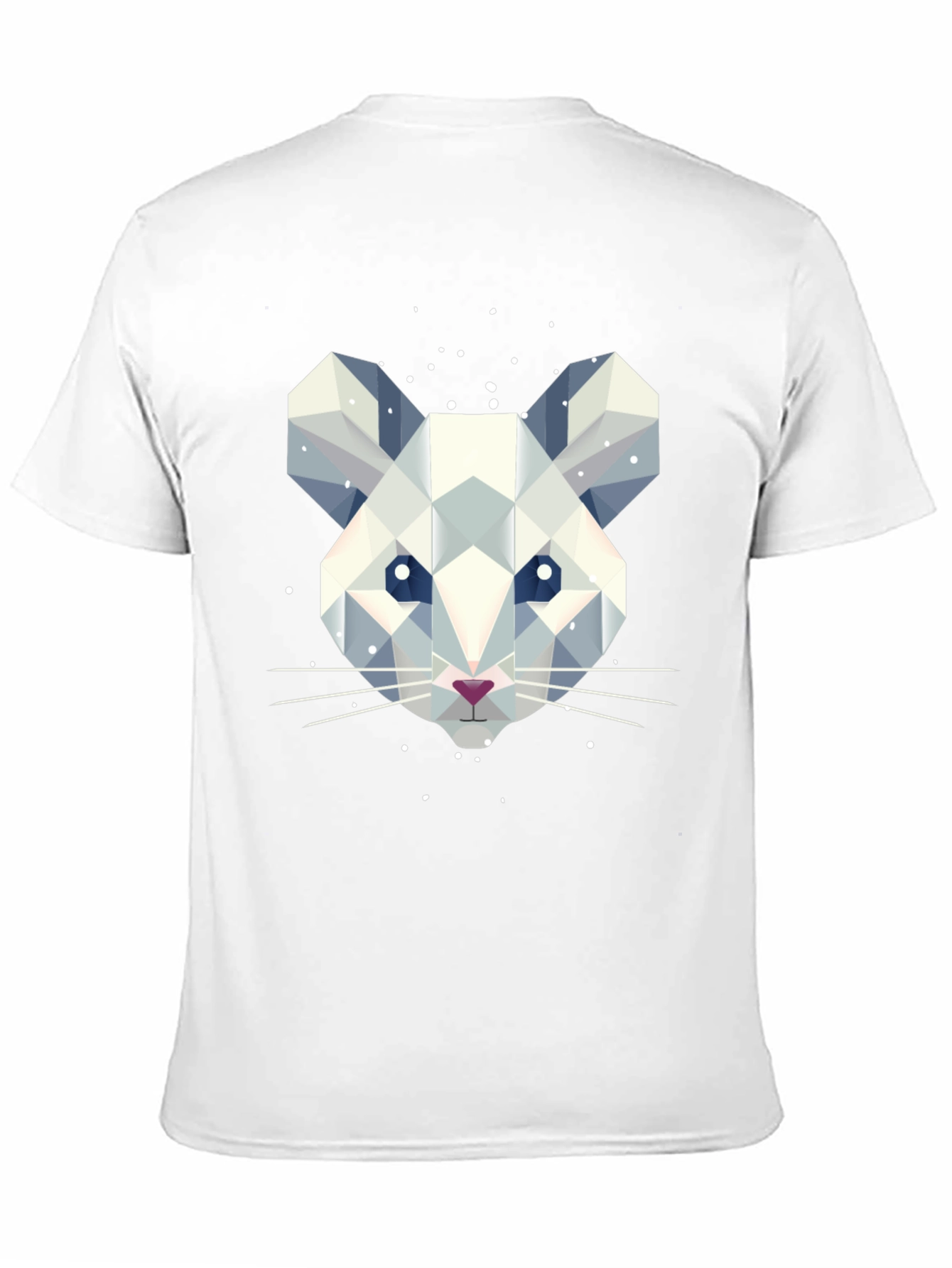 Geometric Mouse Graphic Tee - Stylish Mens Black T-Shirt