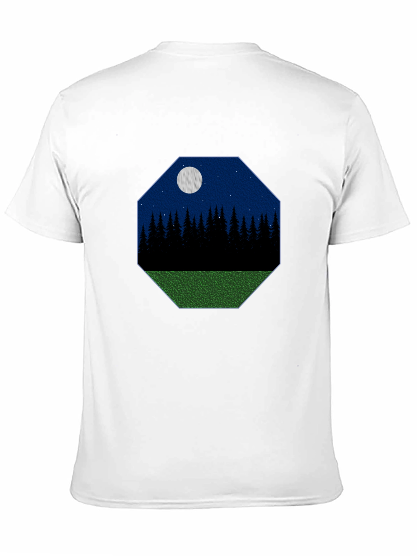 Nightscape Graphic Tee - Black Cotton T-Shirt