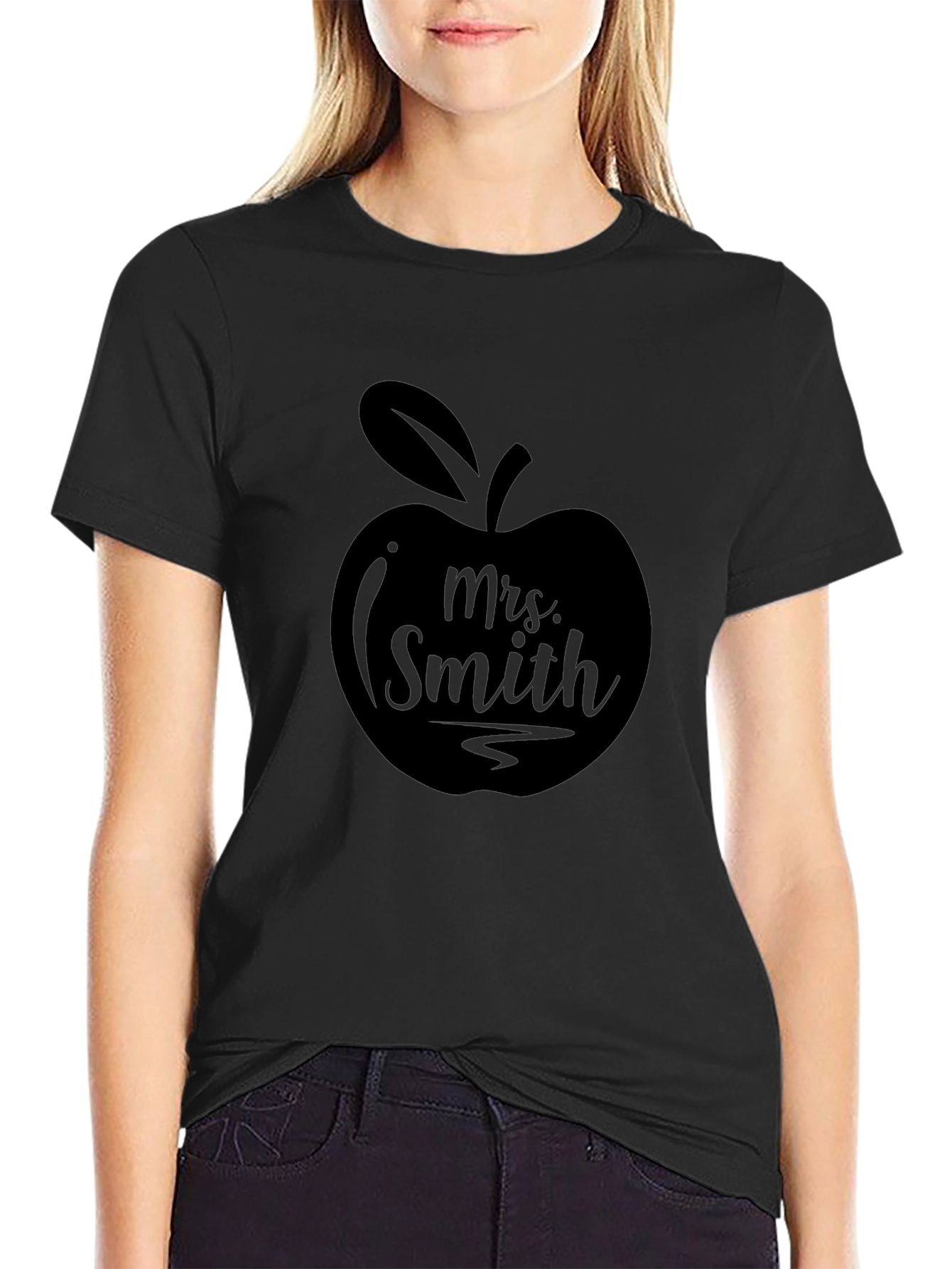 Mrs. Smith Teacher Apple T-Shirt