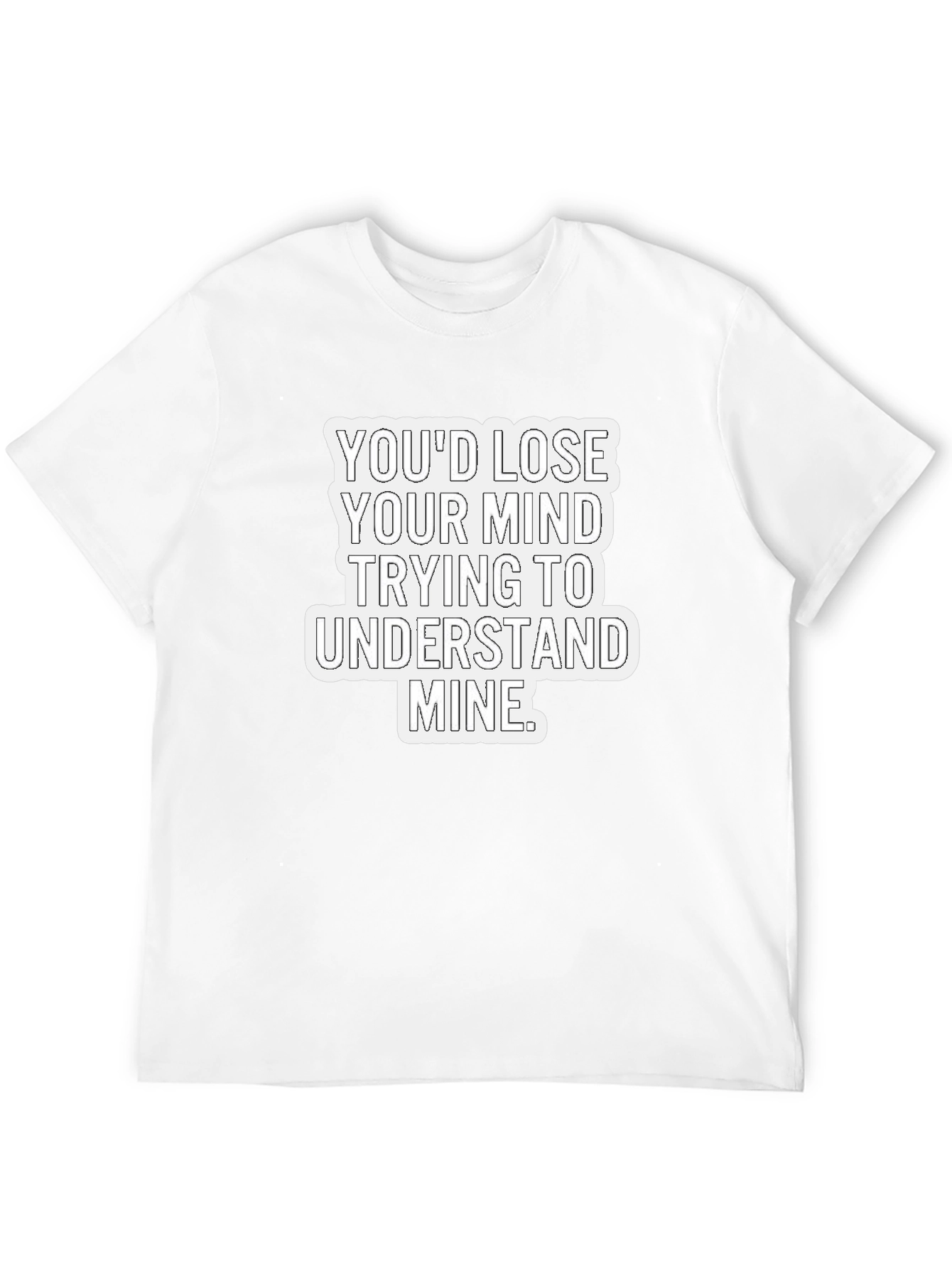 Lose Your Mind Mens Black Graphic Tee