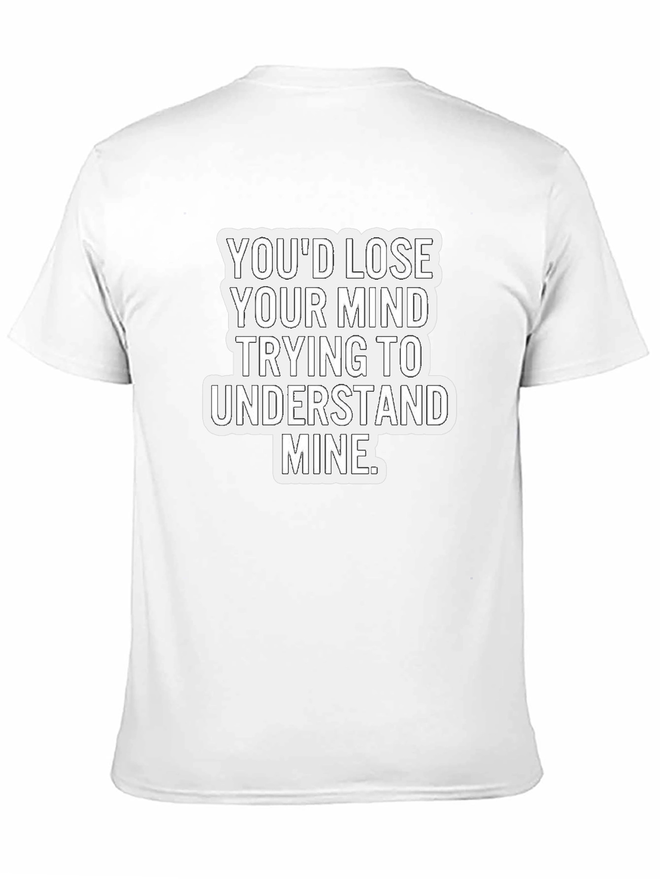 Lose Your Mind Mens Black Graphic Tee