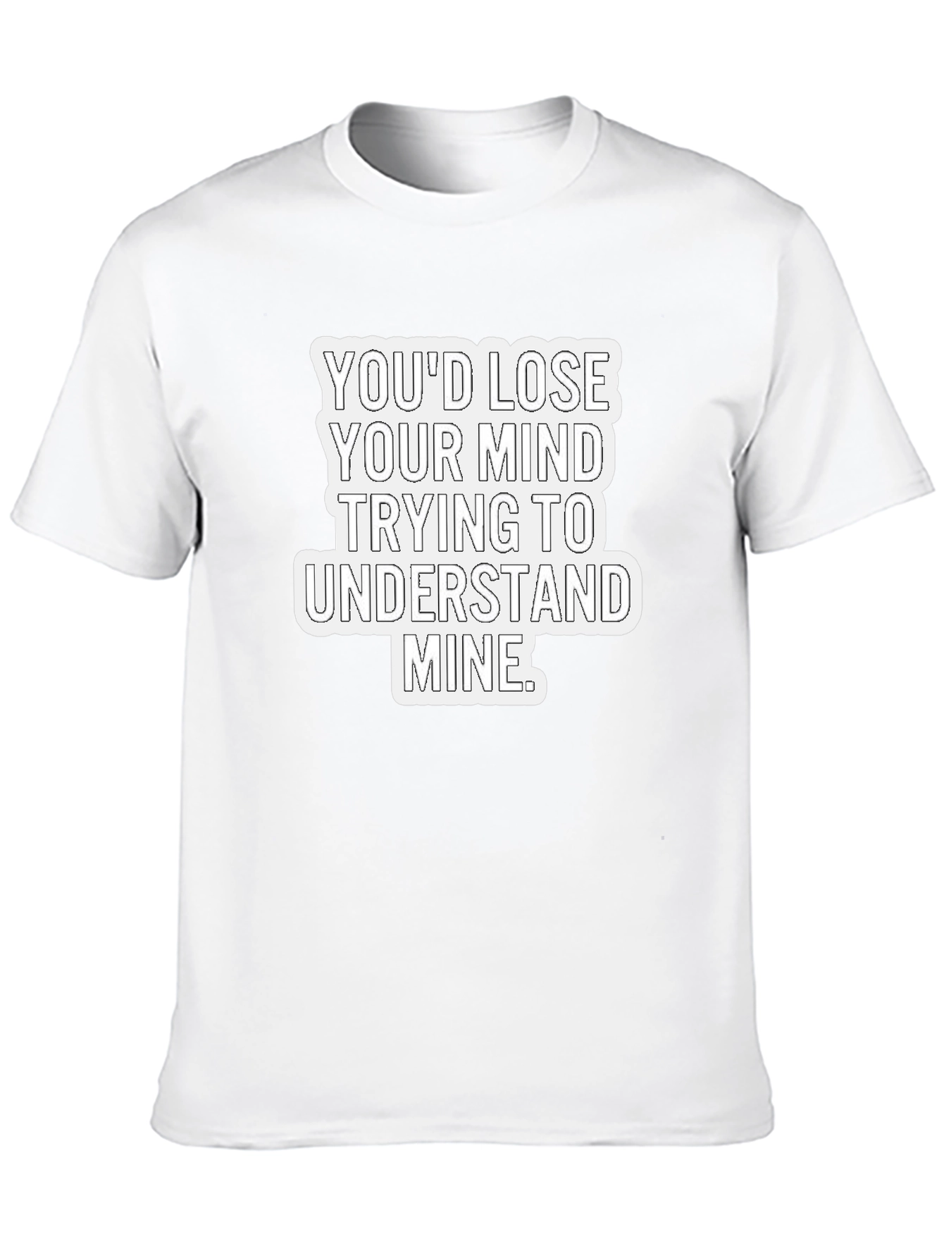Lose Your Mind Mens Black Graphic Tee