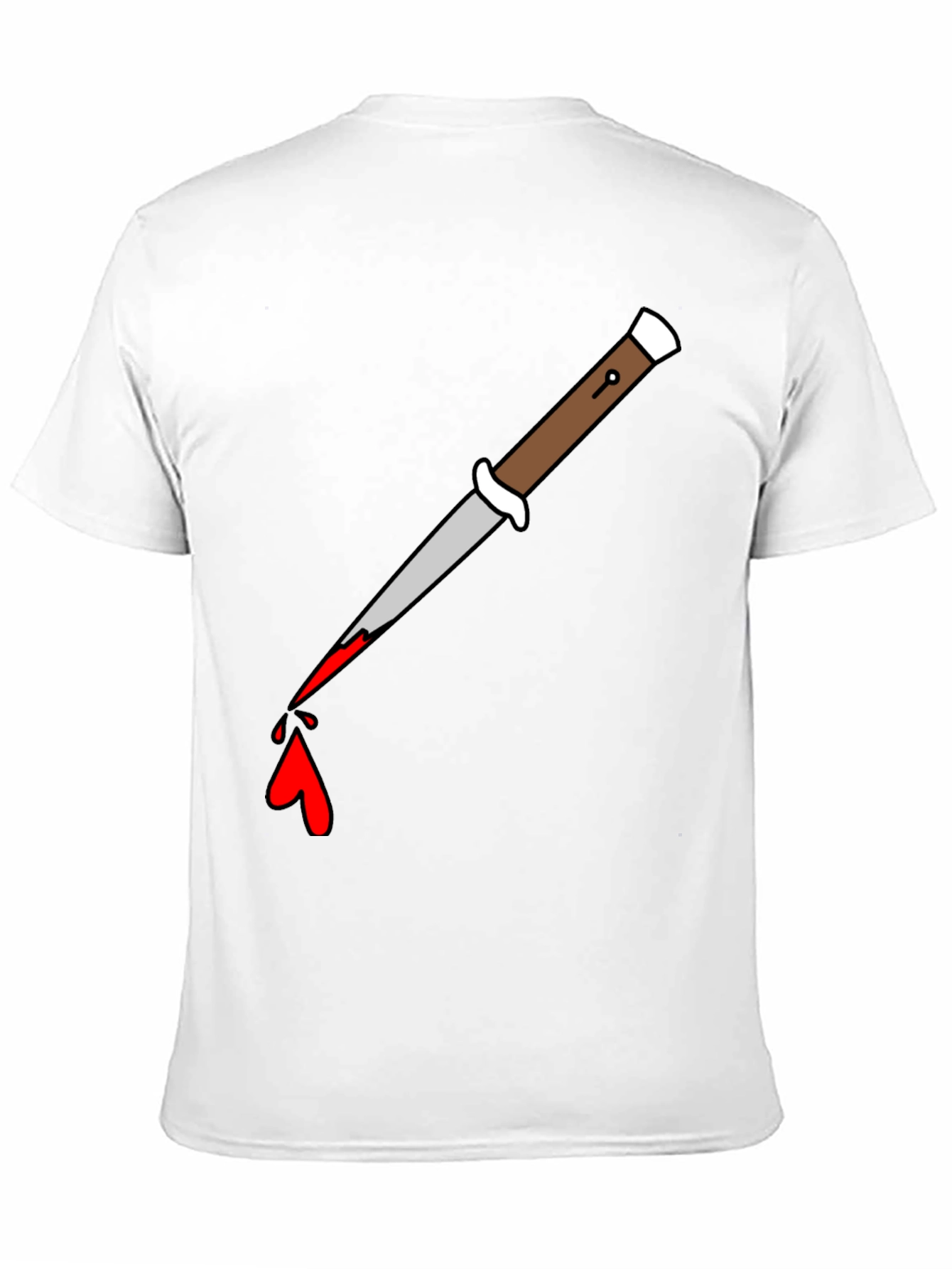 Knife Drip Graphic Tee - Edgy Streetwear