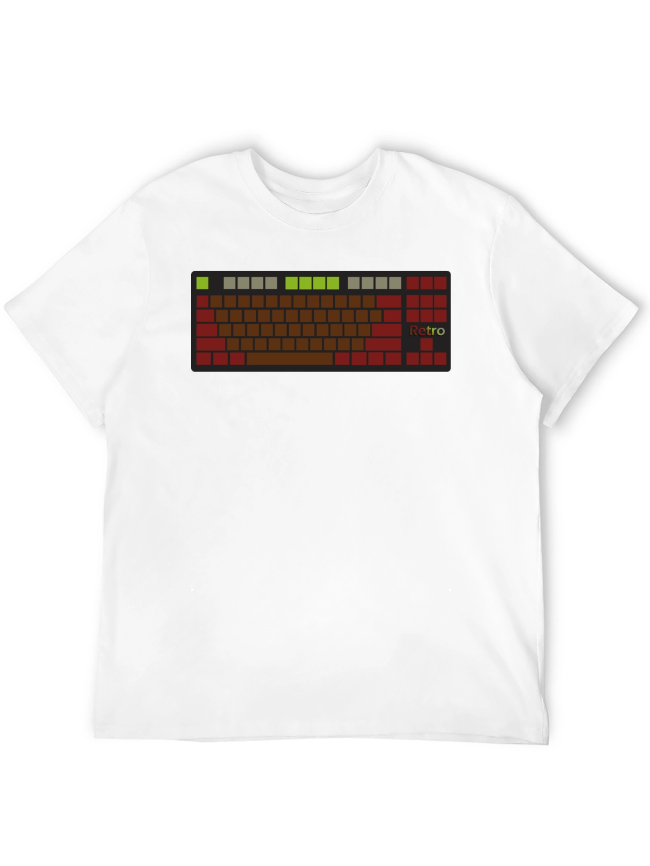 Retro Keyboard T-Shirt - Black Tee
