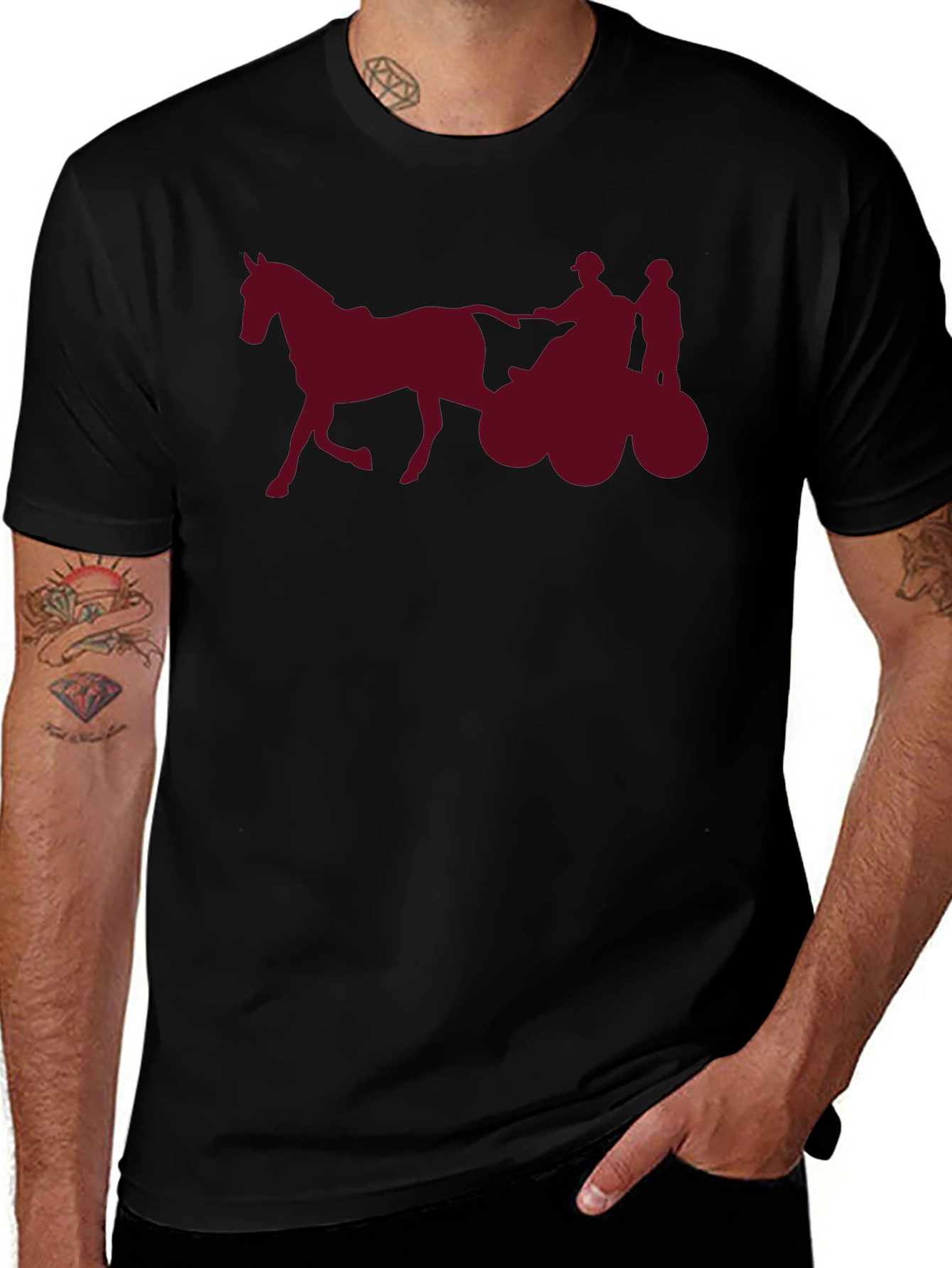 Horse Drawn Carriage Graphic Tee