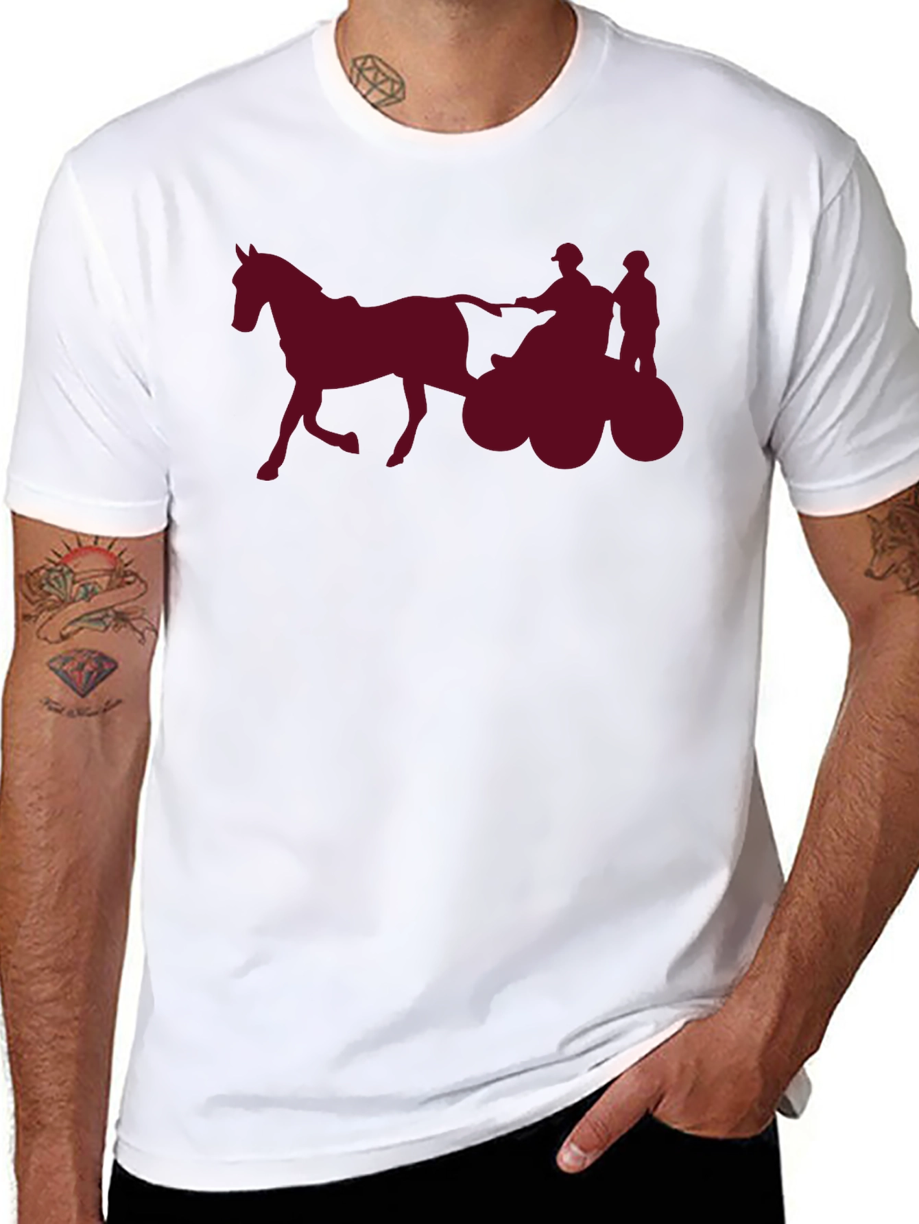 Horse Drawn Carriage Graphic Tee
