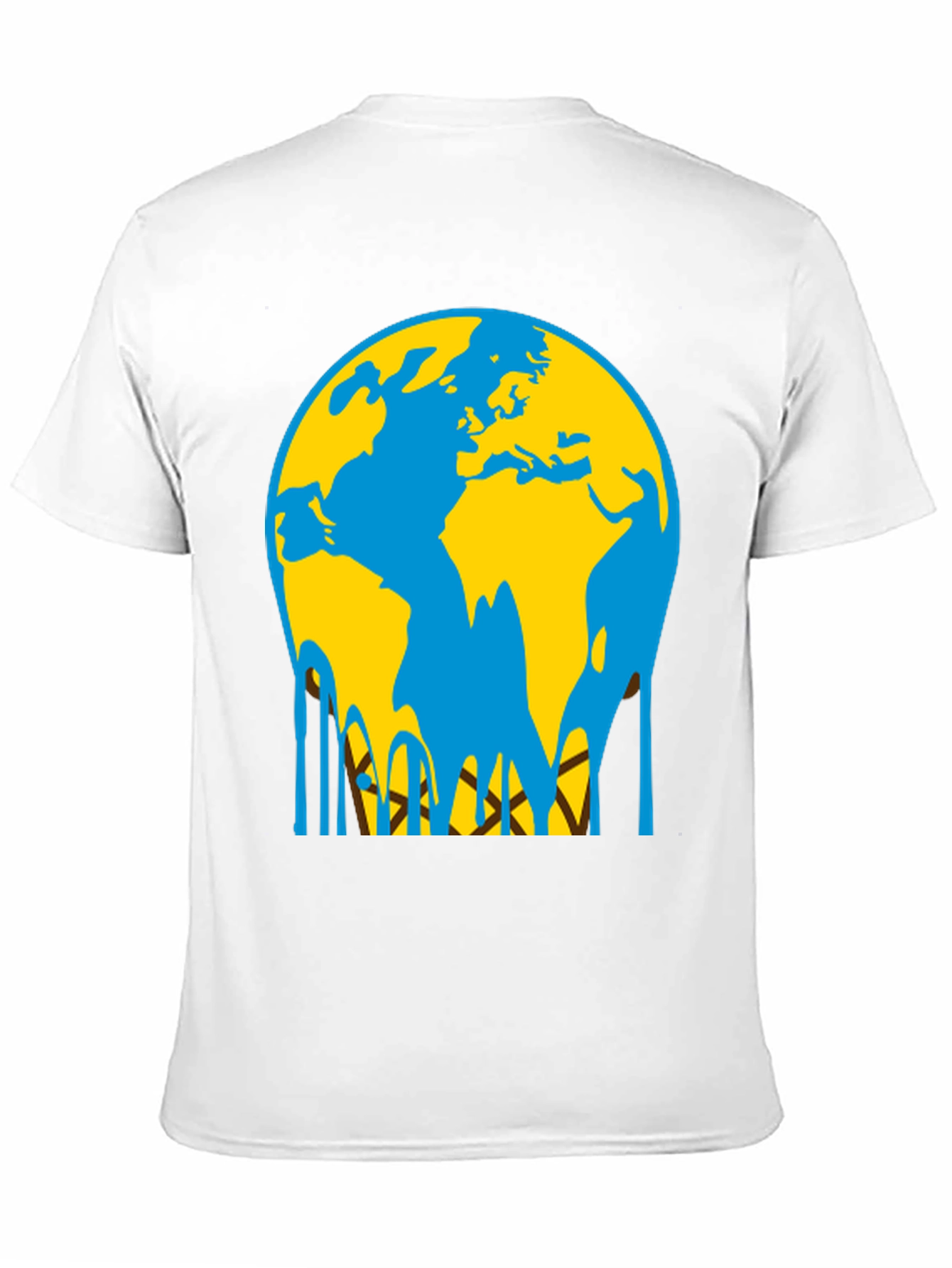Melting Earth Graphic Tee - Black