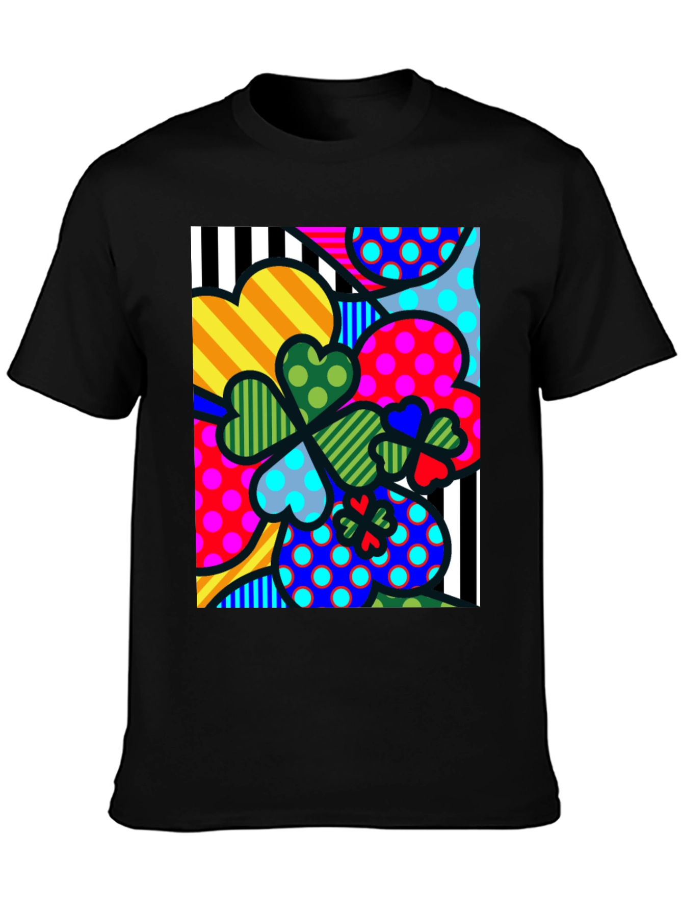 Funky Lucky Black T-Shirt