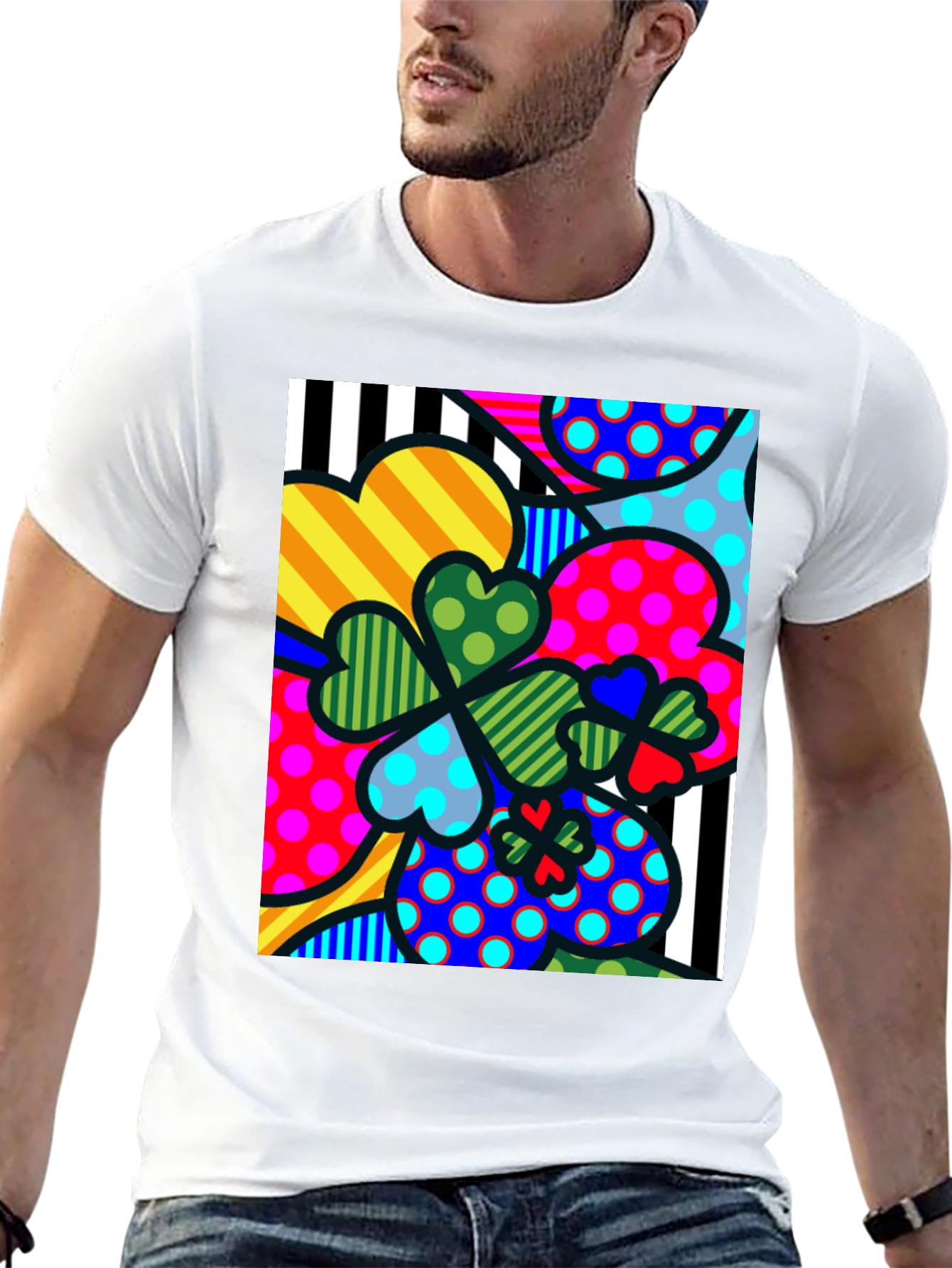 Funky Lucky Black T-Shirt