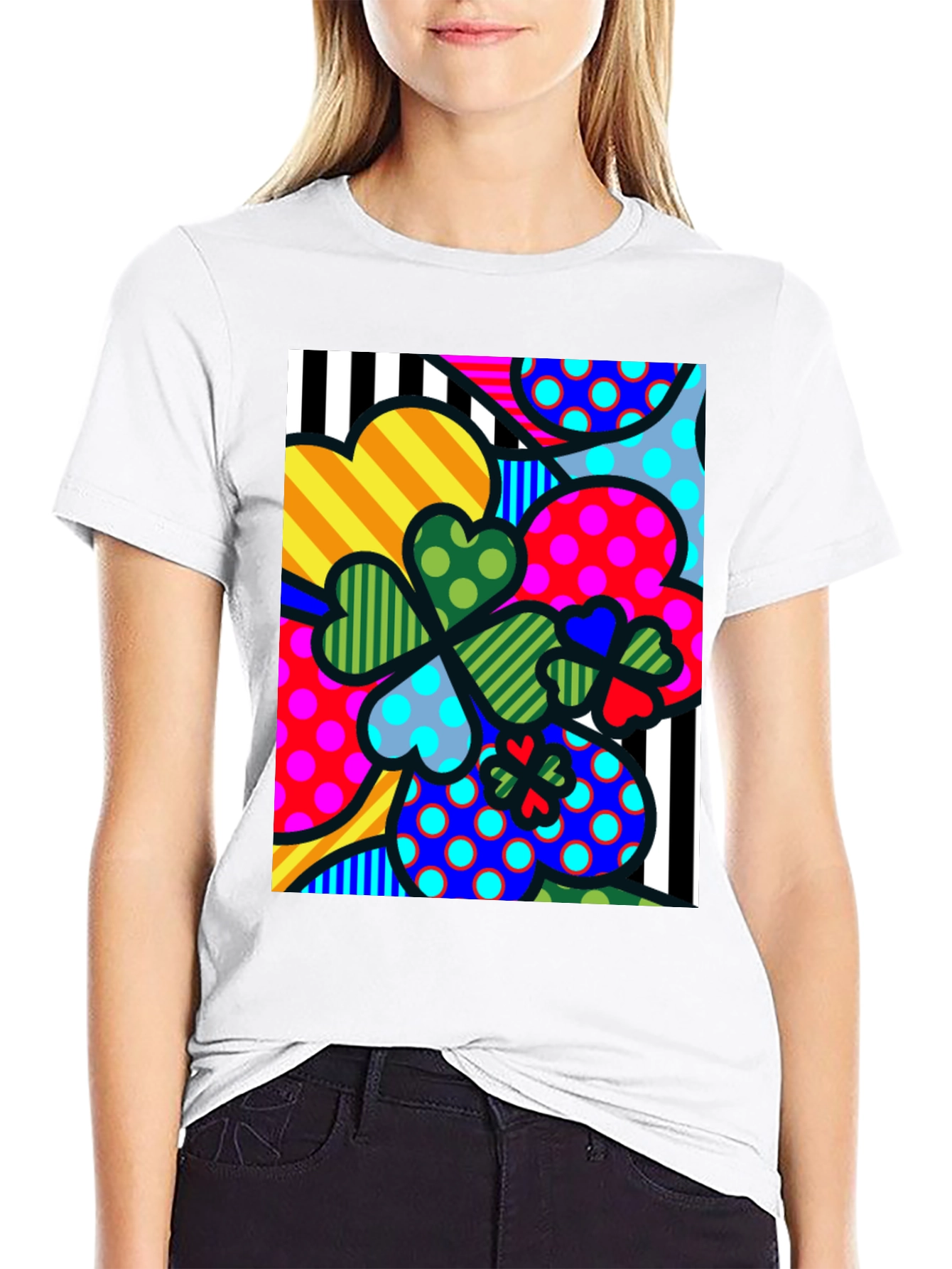 Funky Lucky Black T-Shirt