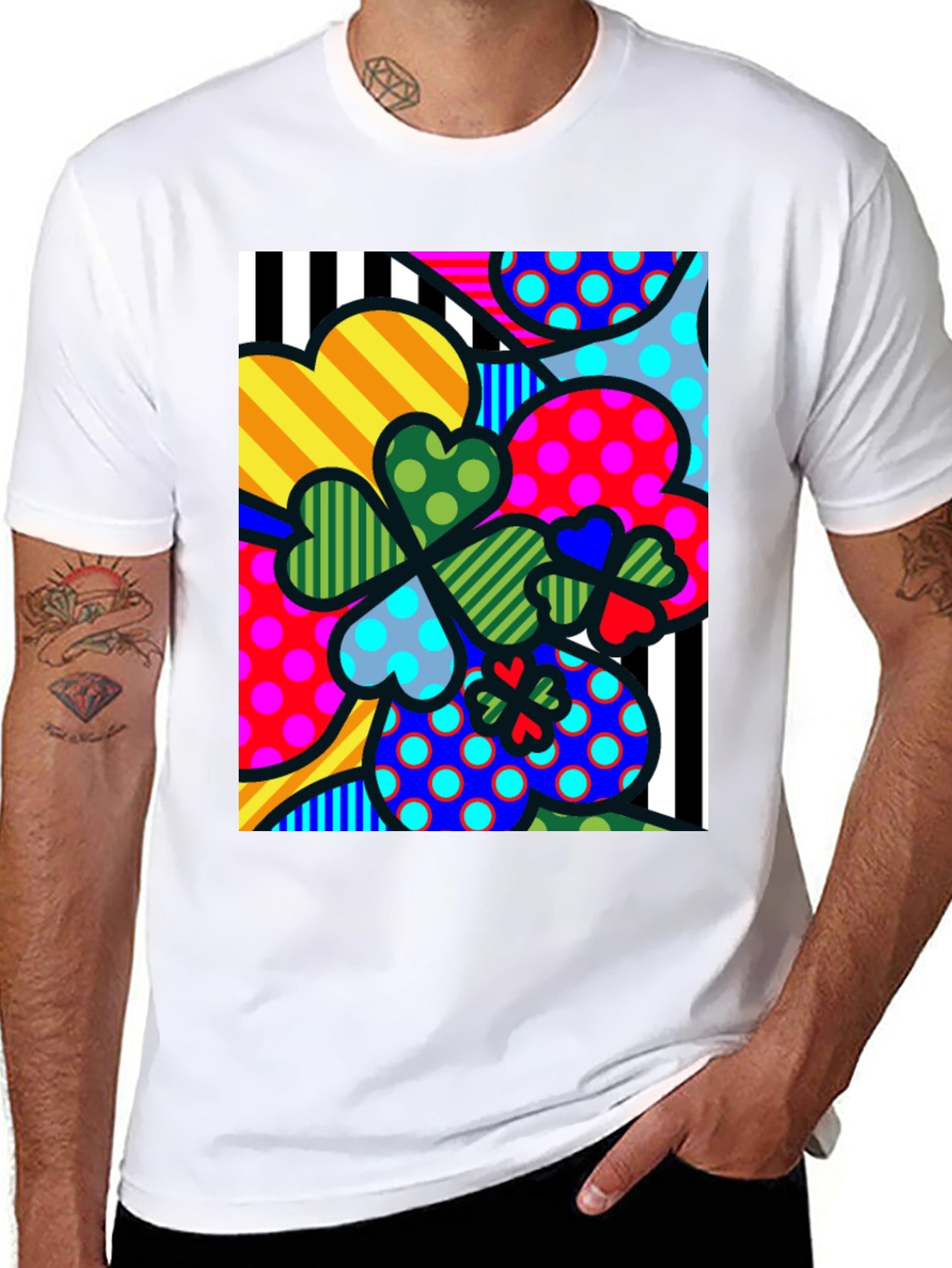 Funky Lucky Black T-Shirt