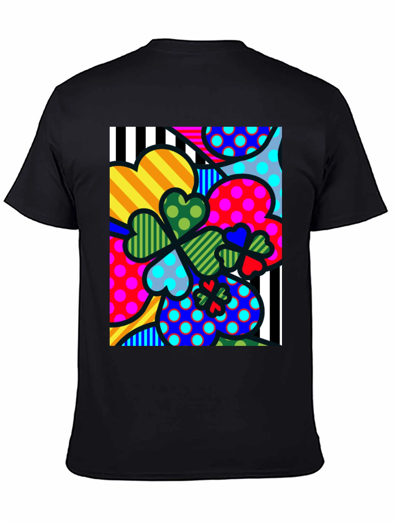 Funky Lucky Black T-Shirt