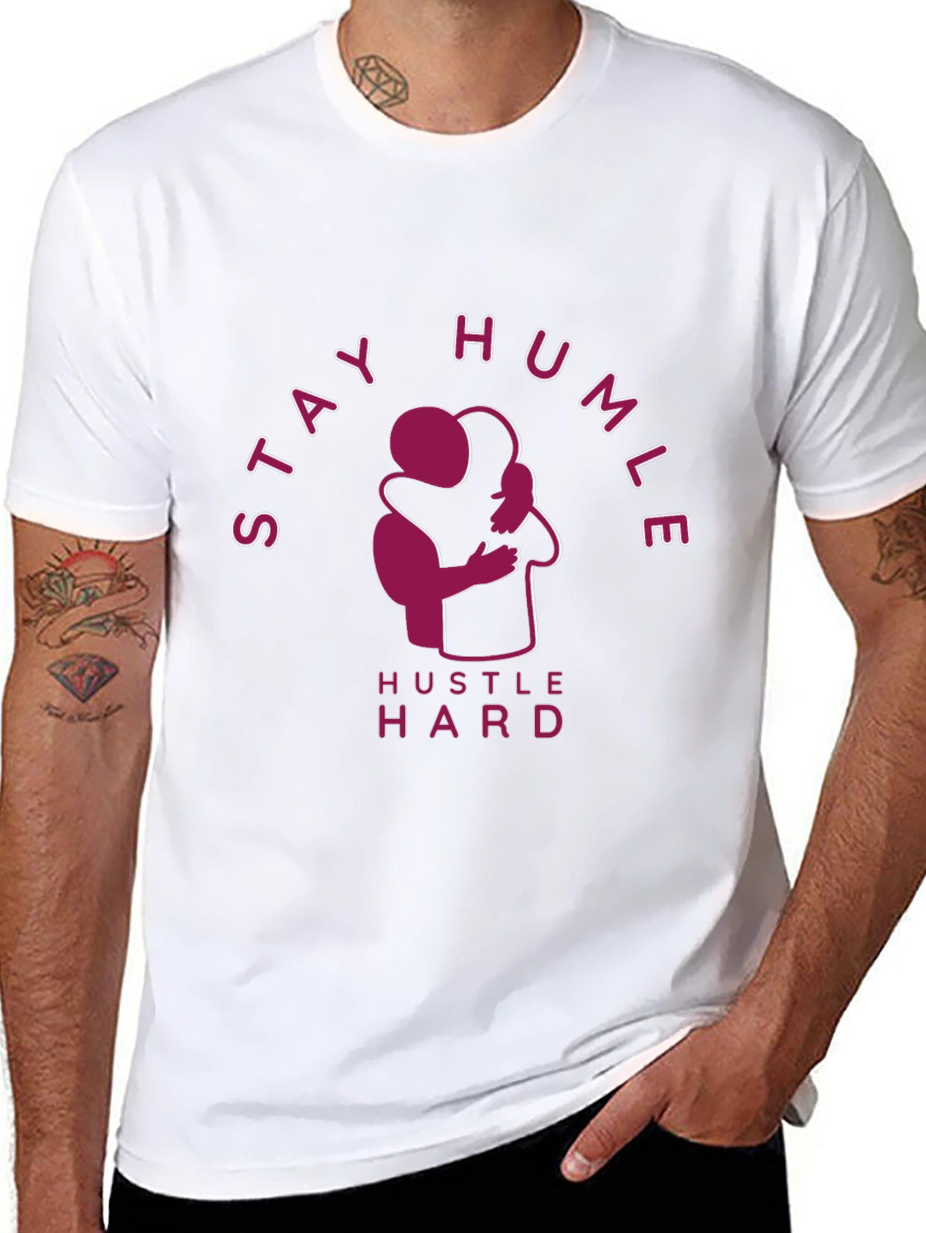 Stay Humble Hustle Hard Graphic T-Shirt