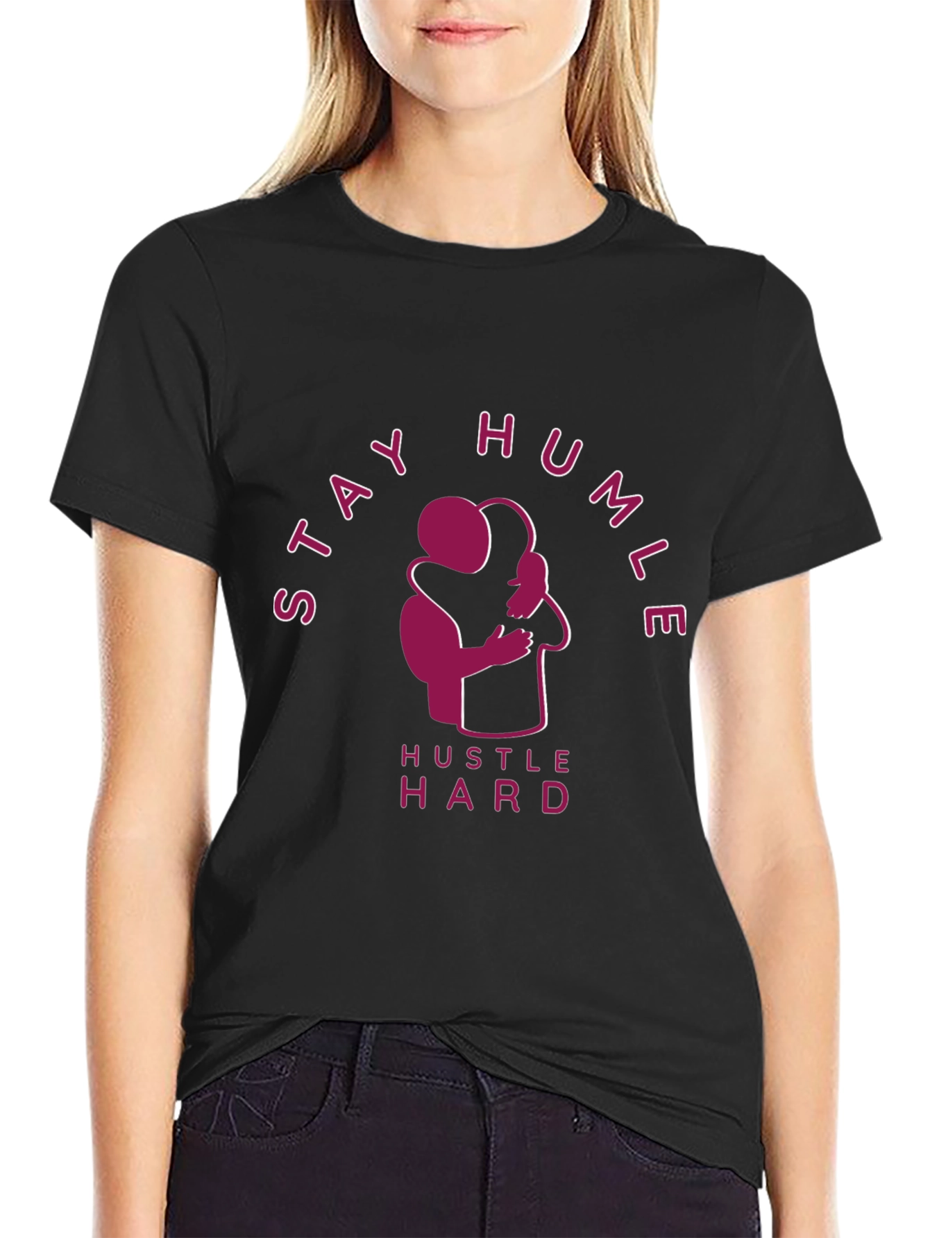 Stay Humble Hustle Hard Graphic T-Shirt