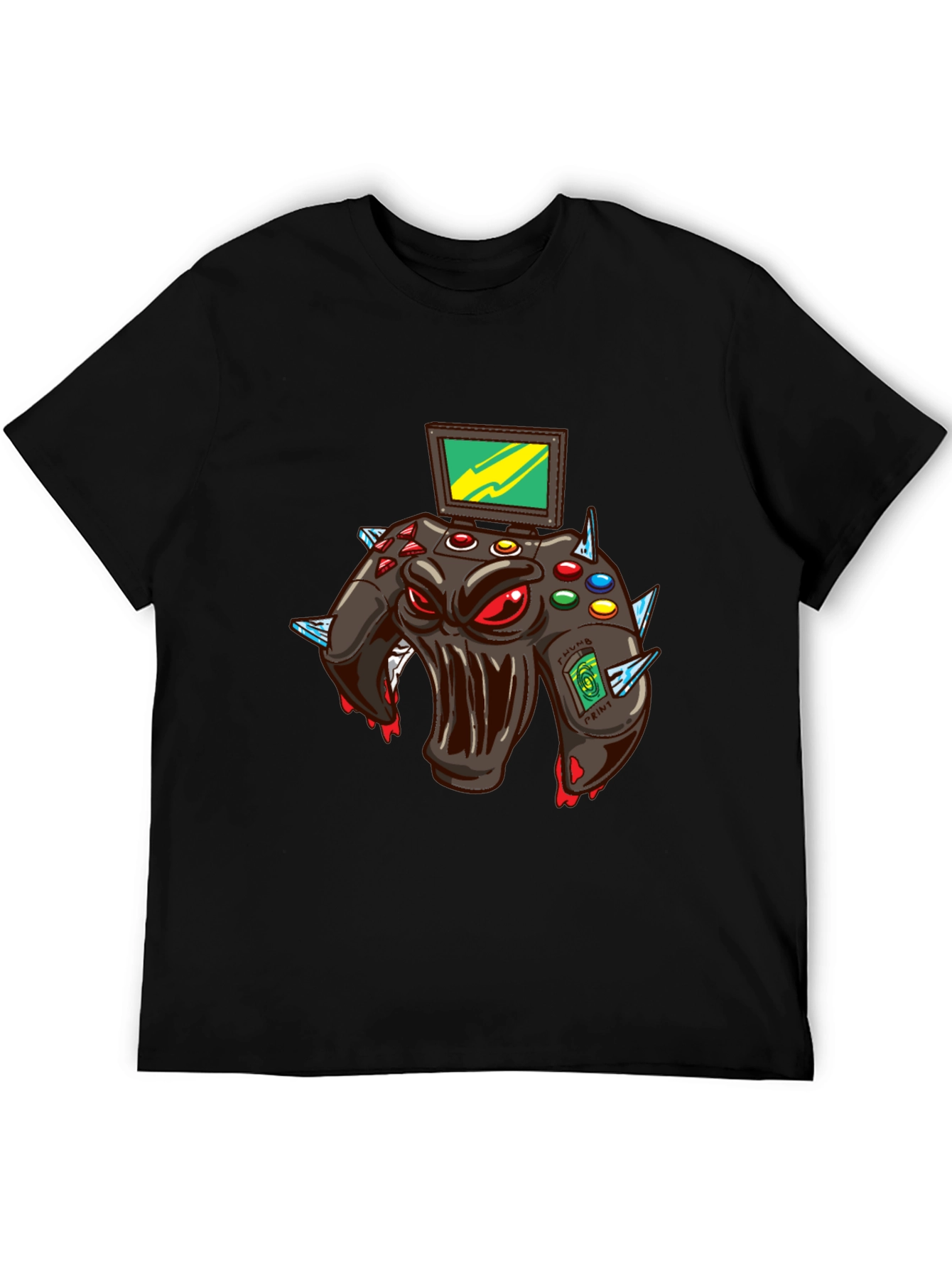 Monster Gaming Controller Graphic T-Shirt