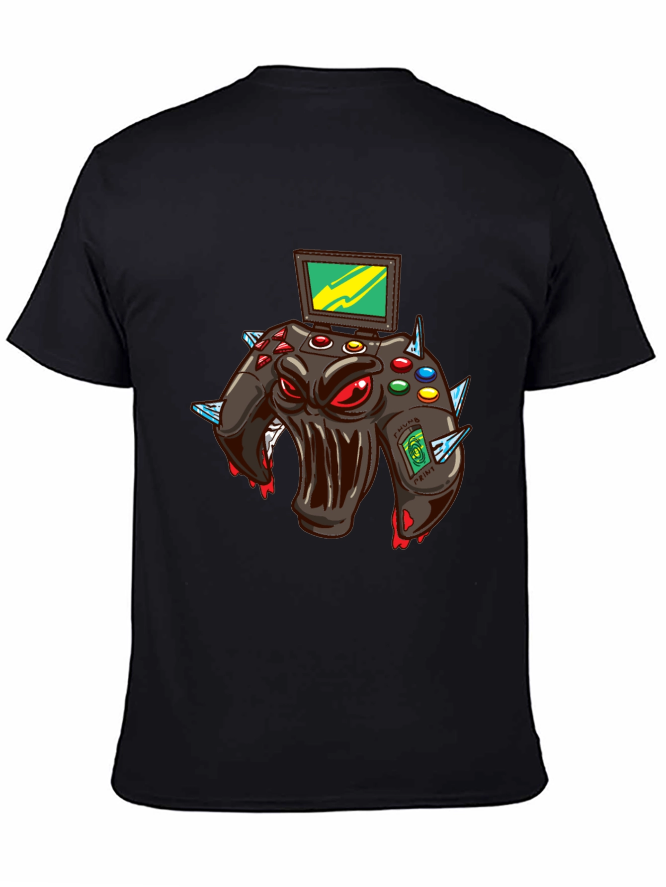 Monster Gaming Controller Graphic T-Shirt