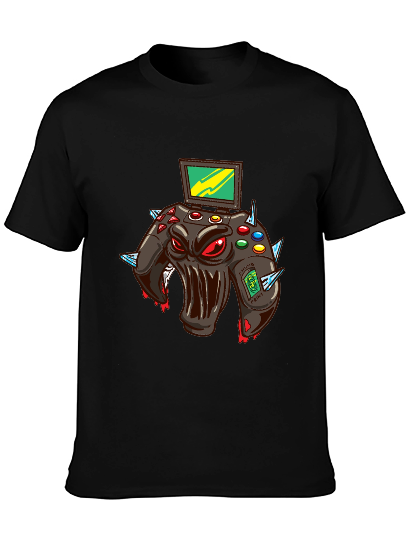 Monster Gaming Controller Graphic T-Shirt
