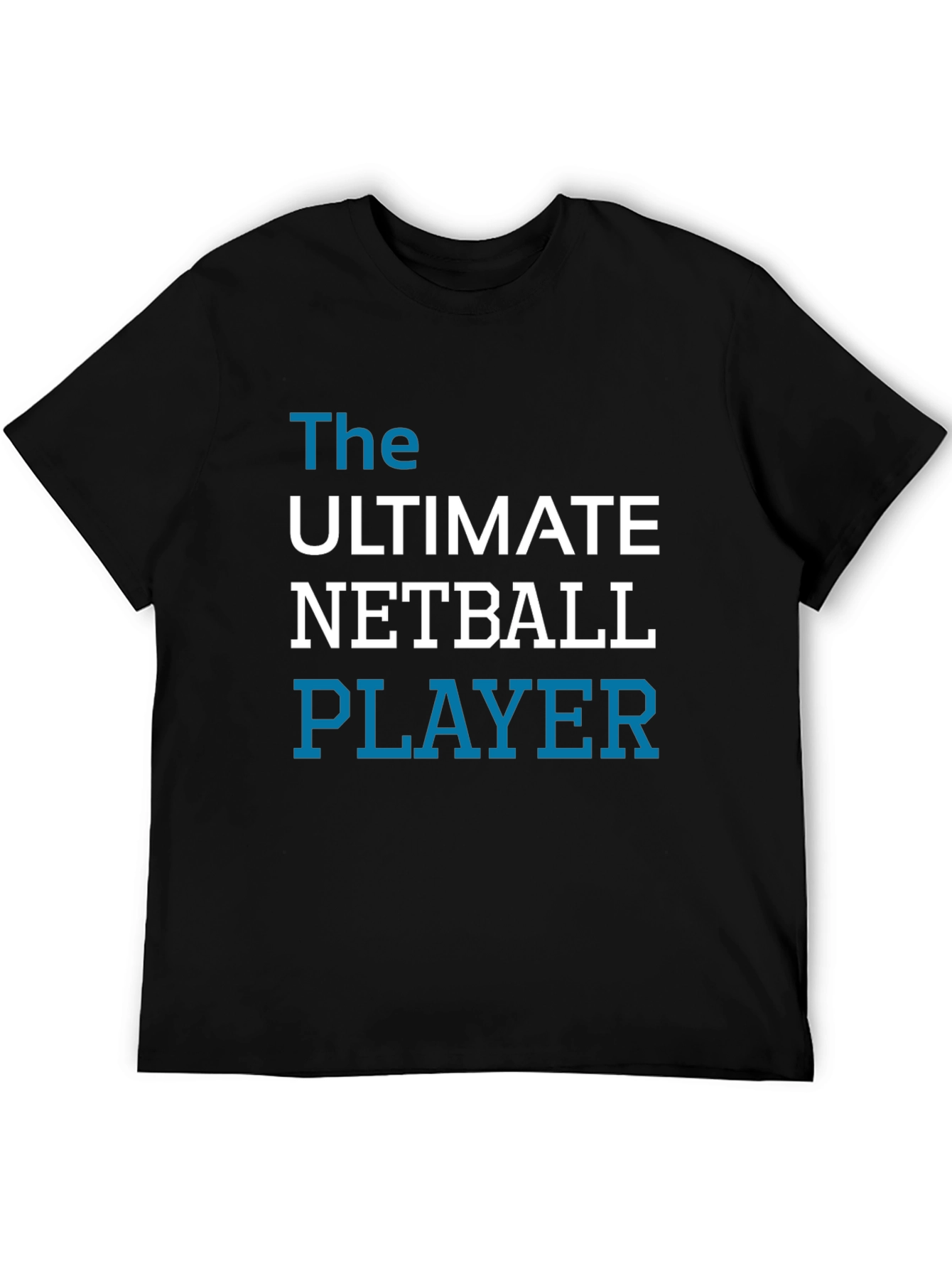 Ultimate Netball Player Graphic Tee - Black Cotton T-Shirt