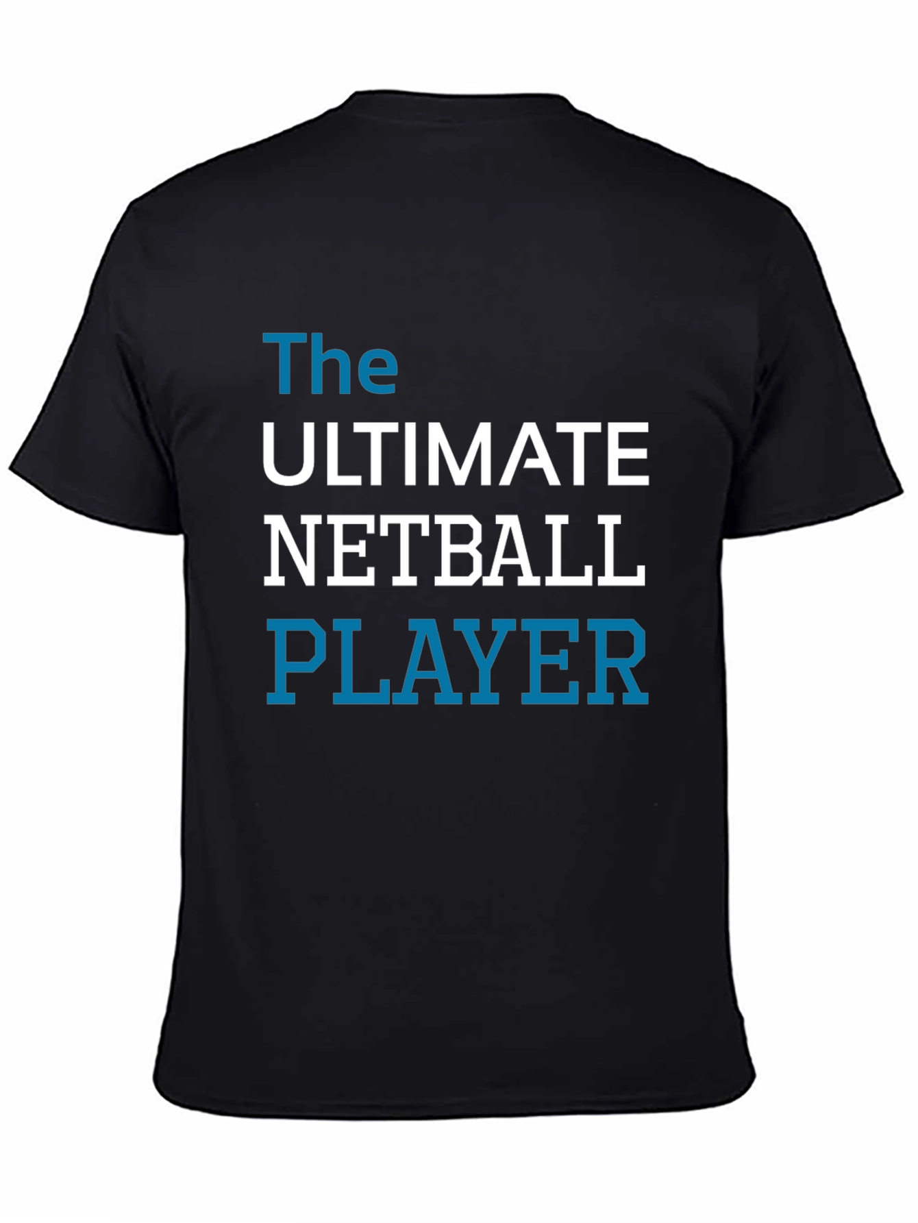Ultimate Netball Player Graphic Tee - Black Cotton T-Shirt
